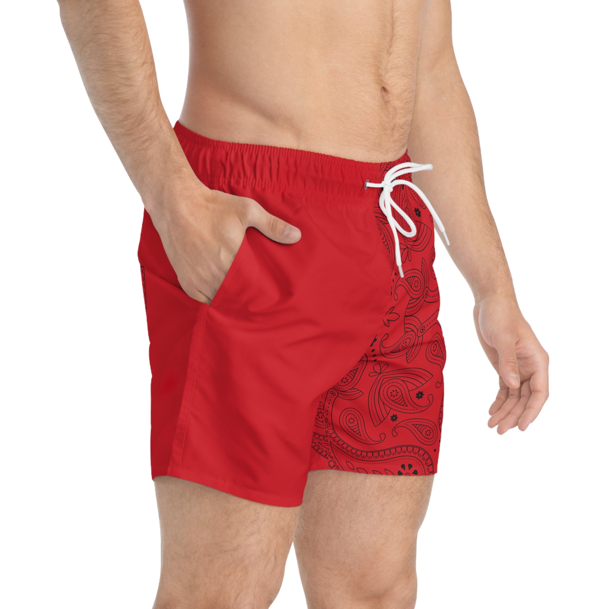 Red Hanky Code Swim Trunks (Bottom)