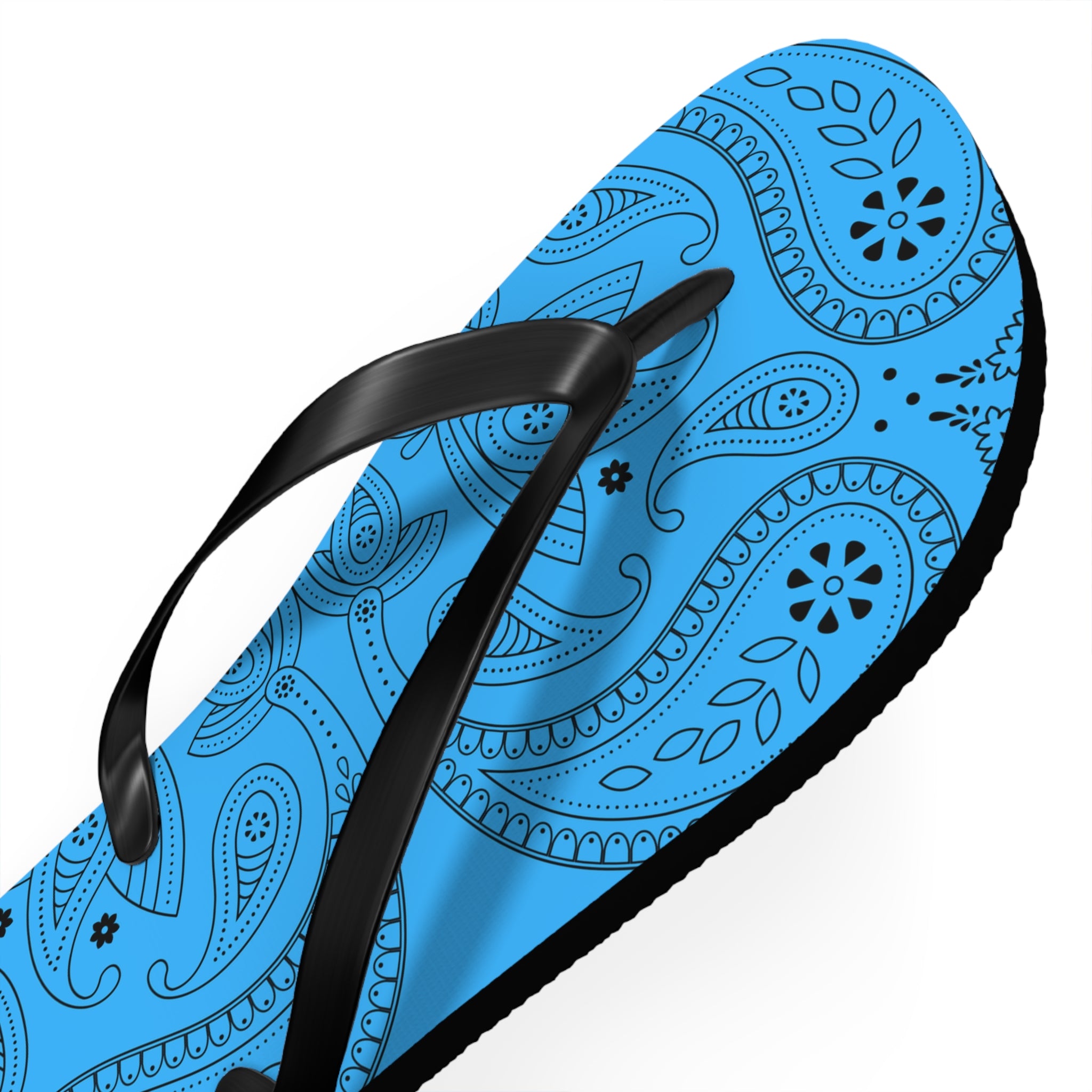 Light Blue Hanky Flip Flops
