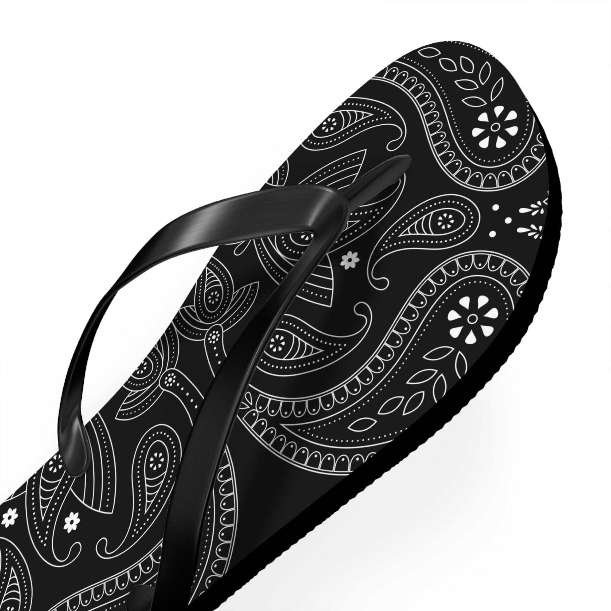 Black Hanky Flip Flops