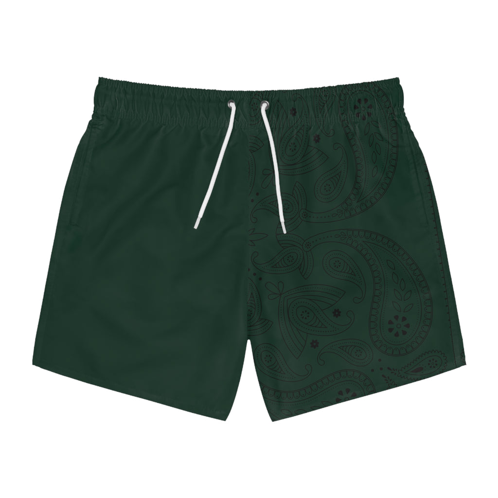 Green Hanky Code Swim Trunks (Bottom)