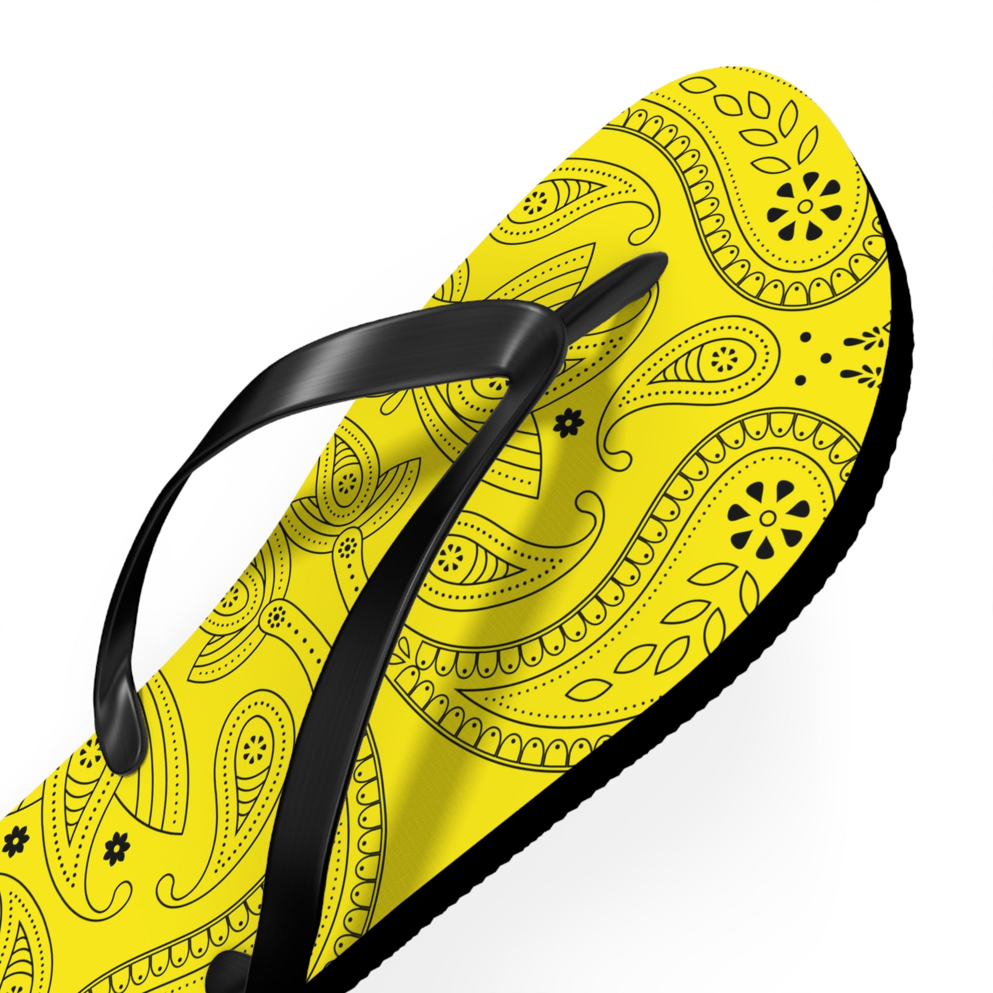 Yellow Hanky Flip Flops