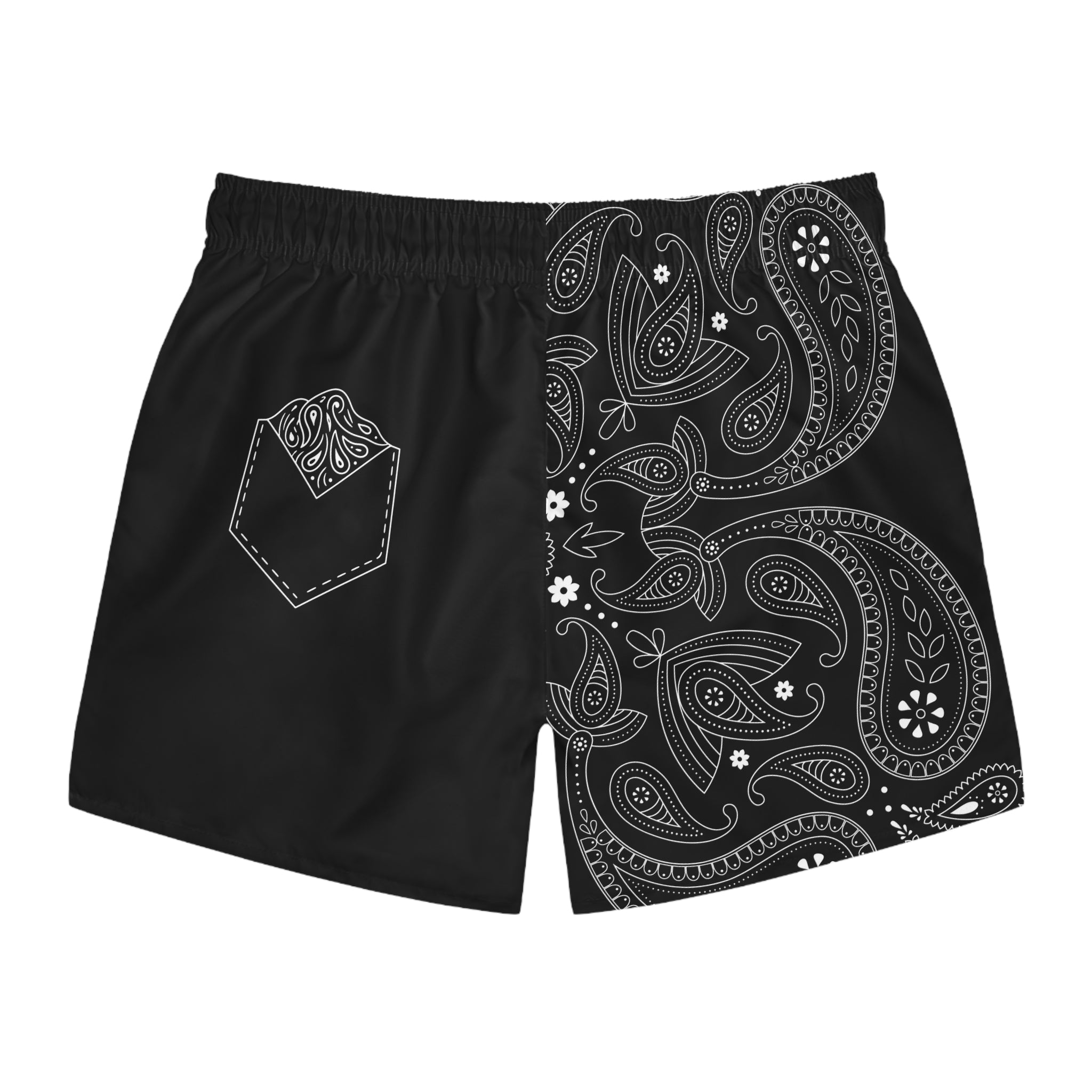 Black Hanky Code Swim Trunks (Top)