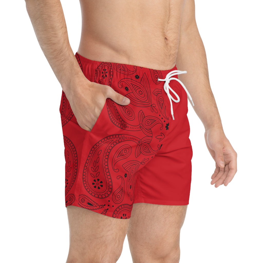 Red Hanky Code Swim Trunks (Top)