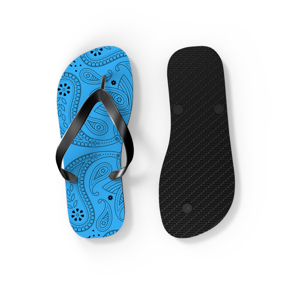 Light Blue Hanky Flip Flops