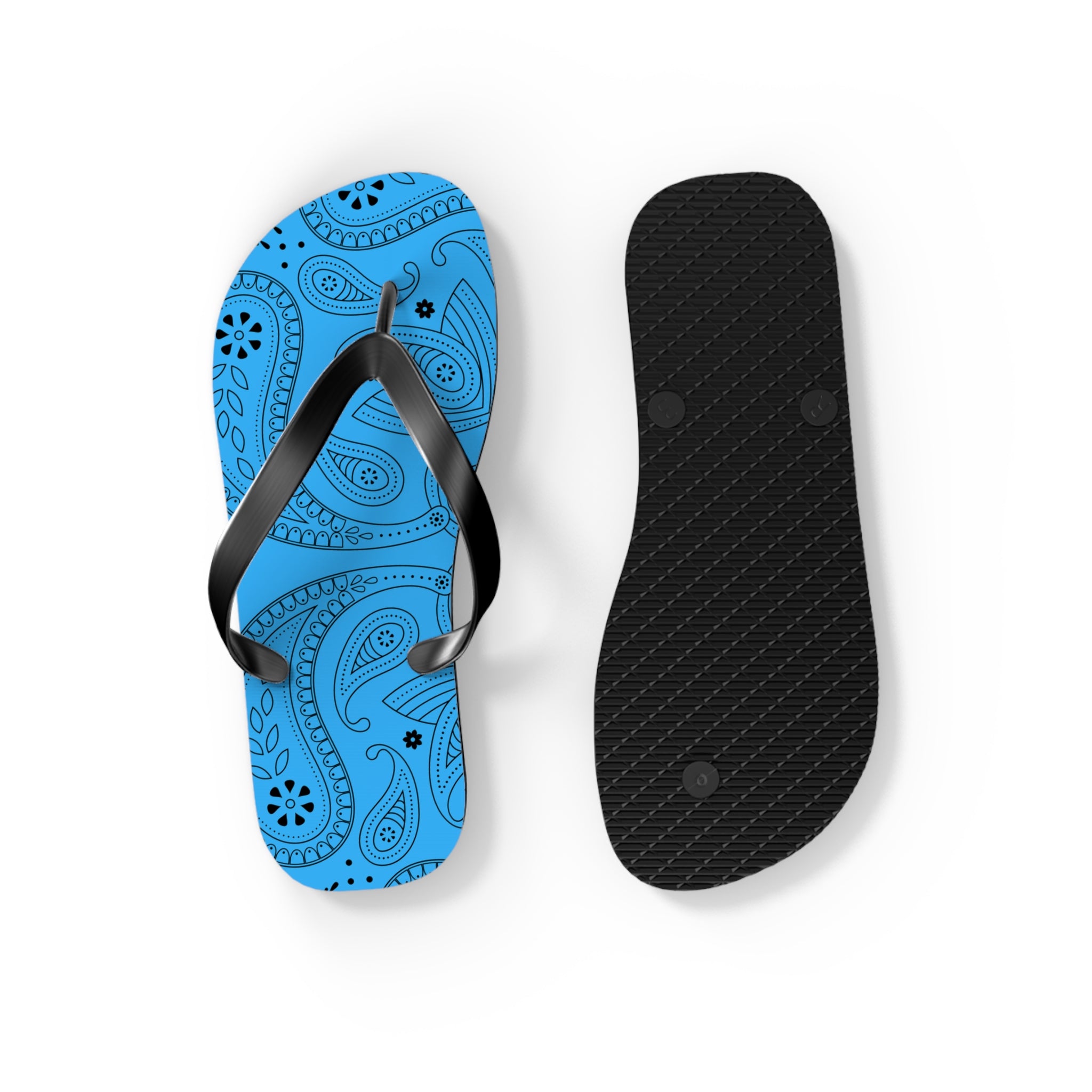 Light Blue Hanky Flip Flops
