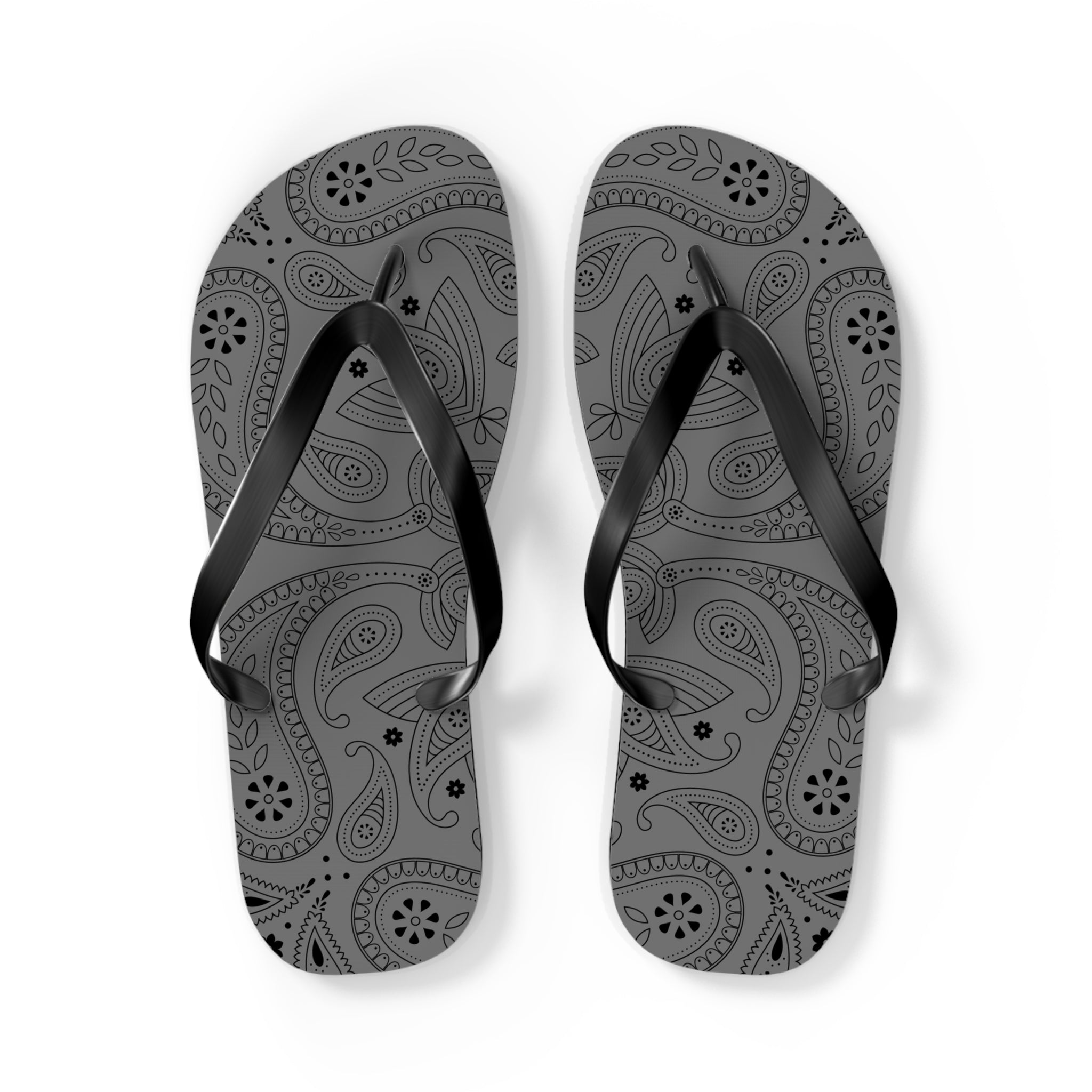 Grey Hanky Flip Flops