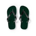 Dark Green Hanky Flip Flops