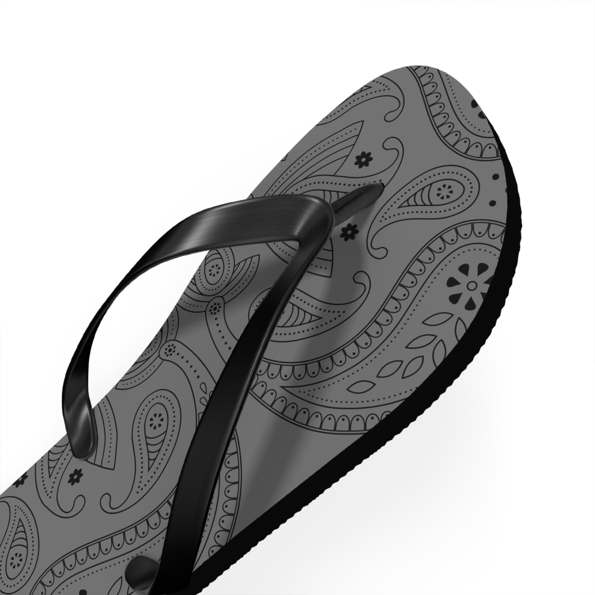 Grey Hanky Flip Flops