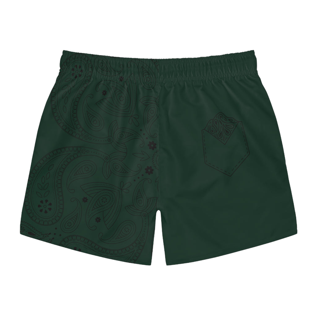 Green Hanky Code Swim Trunks (Bottom)