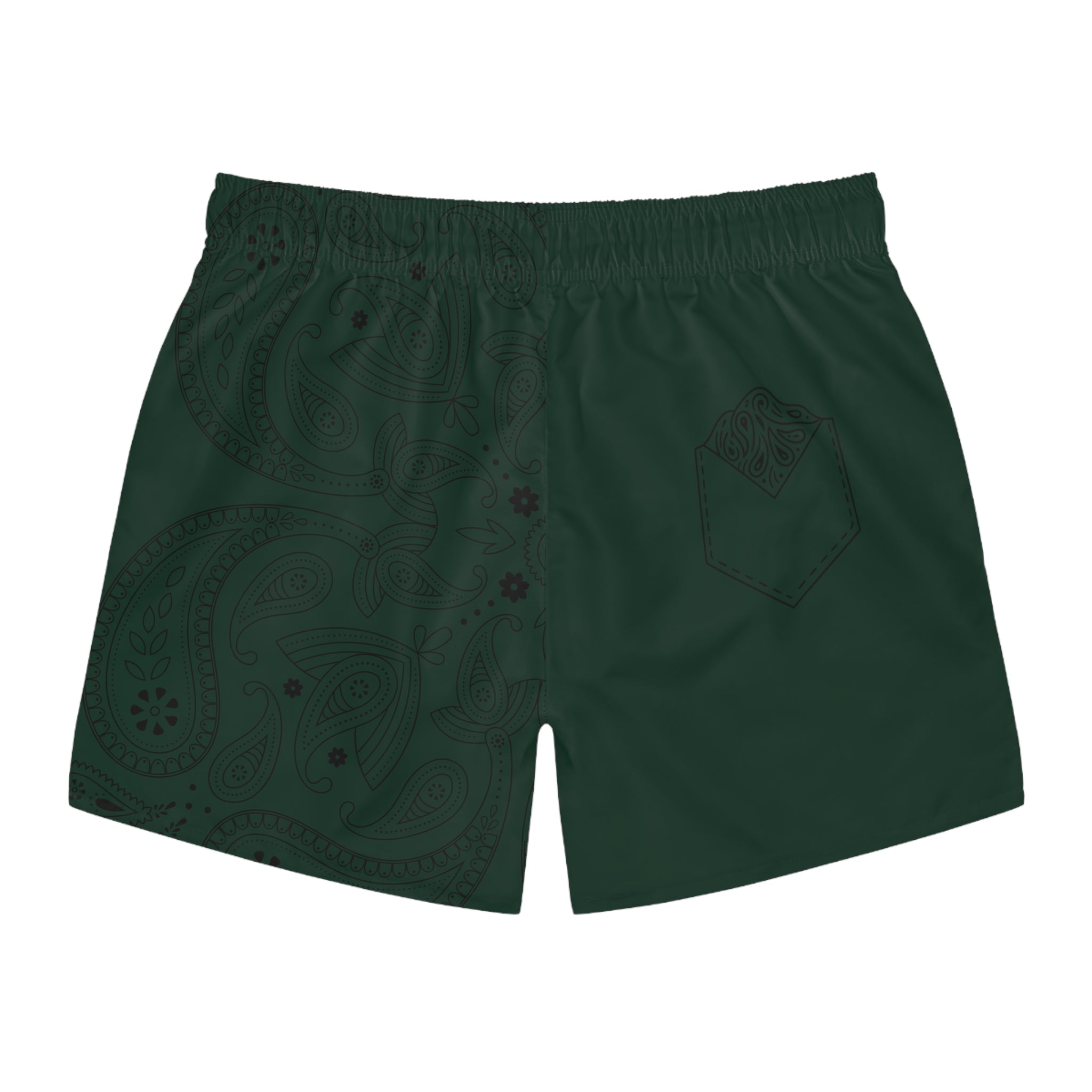 Green Hanky Code Swim Trunks (Bottom)