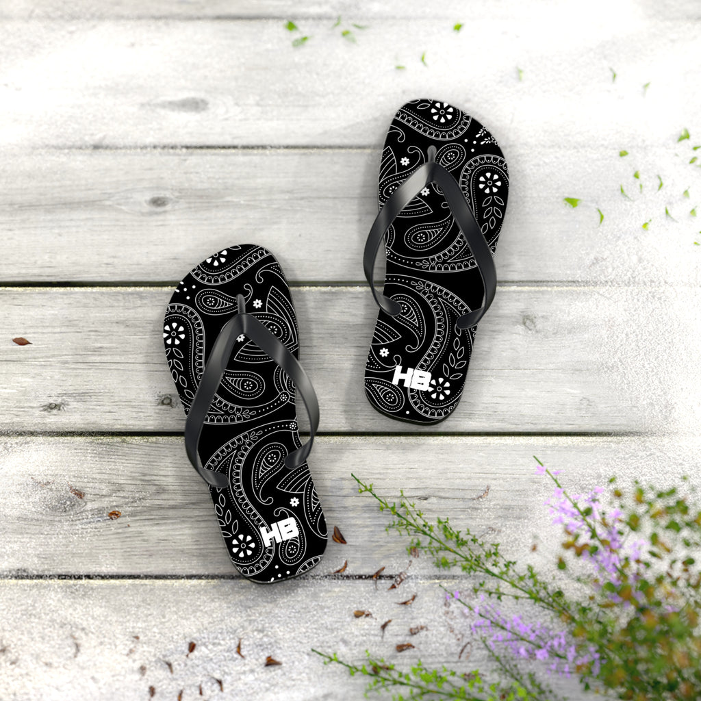 Black Hanky Flip Flops