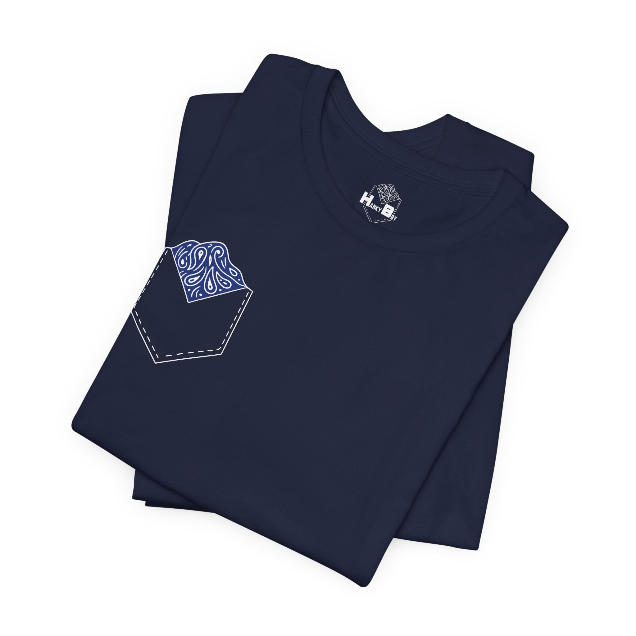 Dark Blue Hanky Code Tee (Bottom)