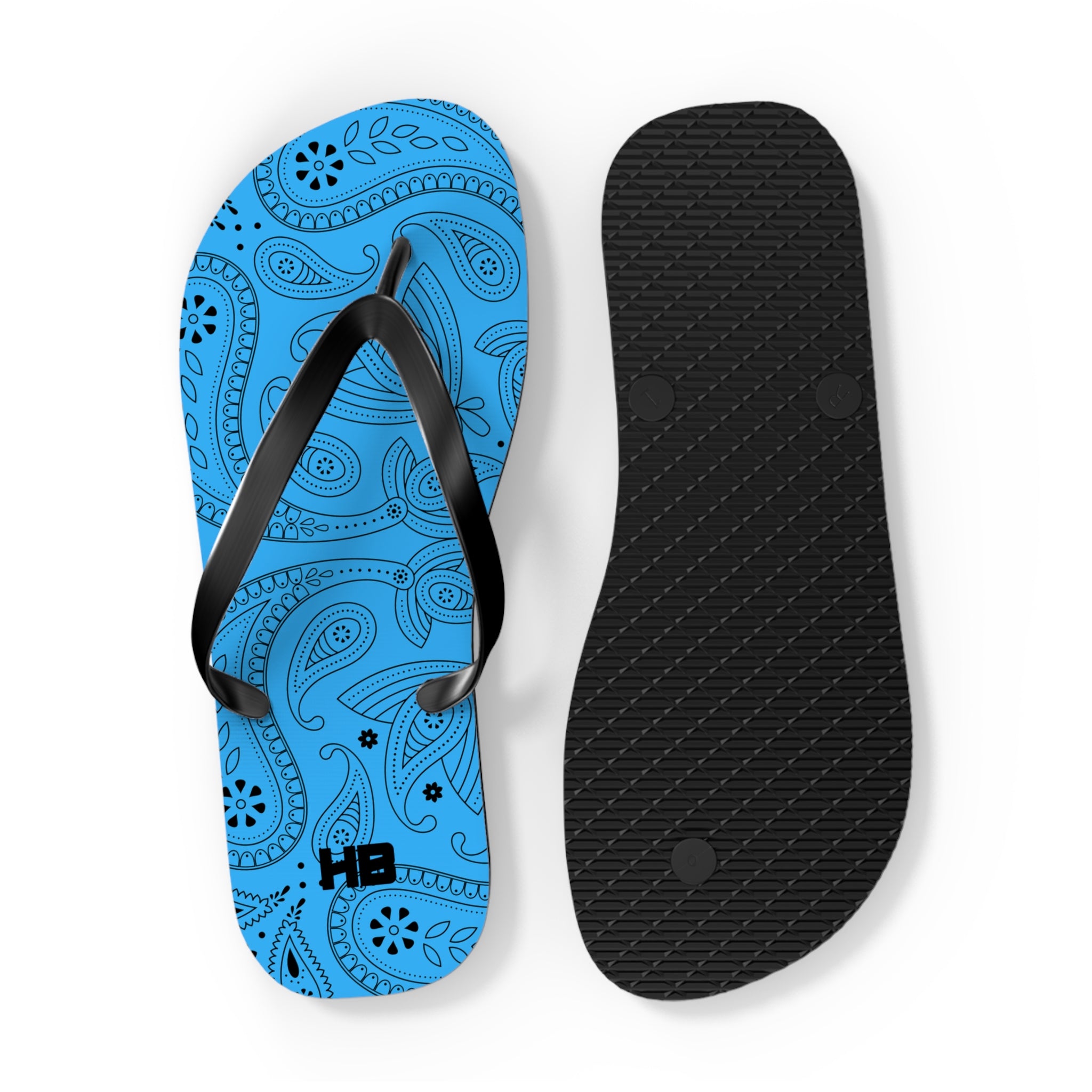 Light Blue Hanky Flip Flops