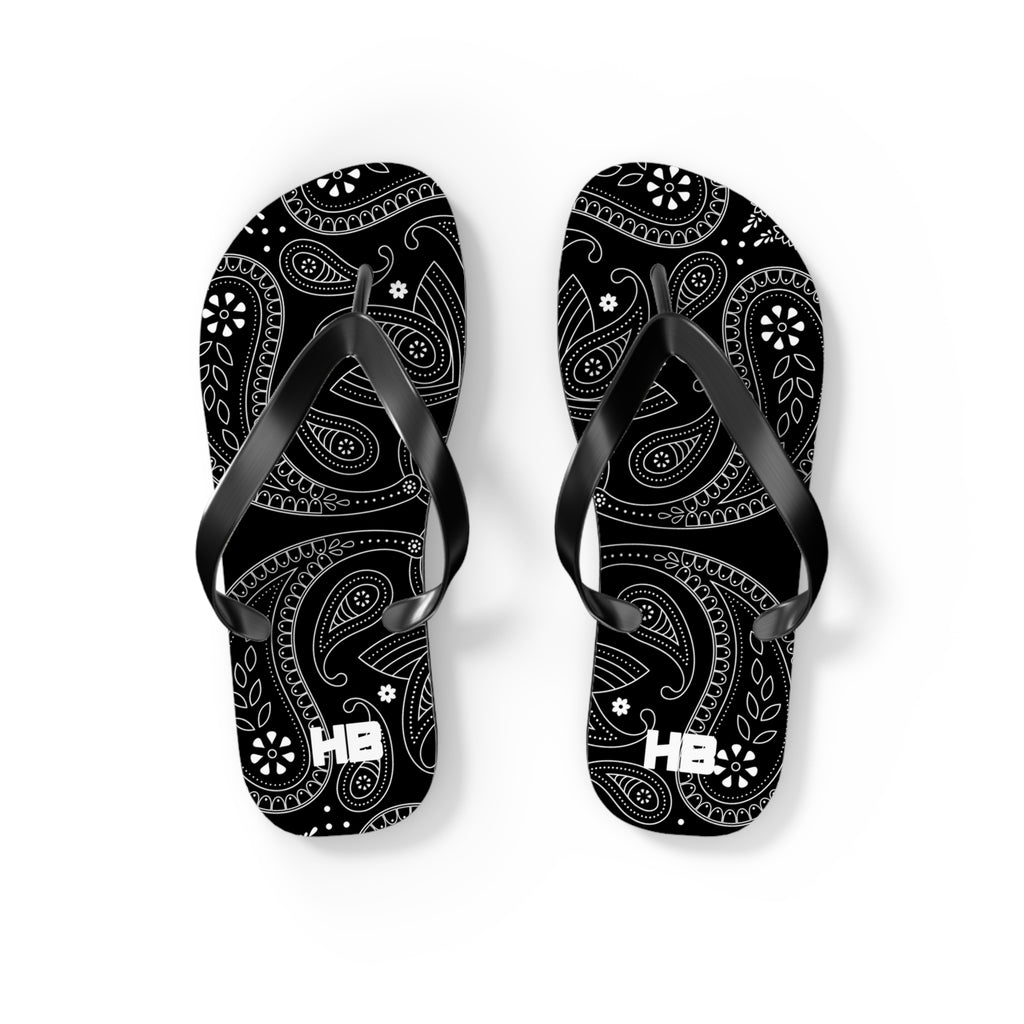 Black Hanky Flip Flops