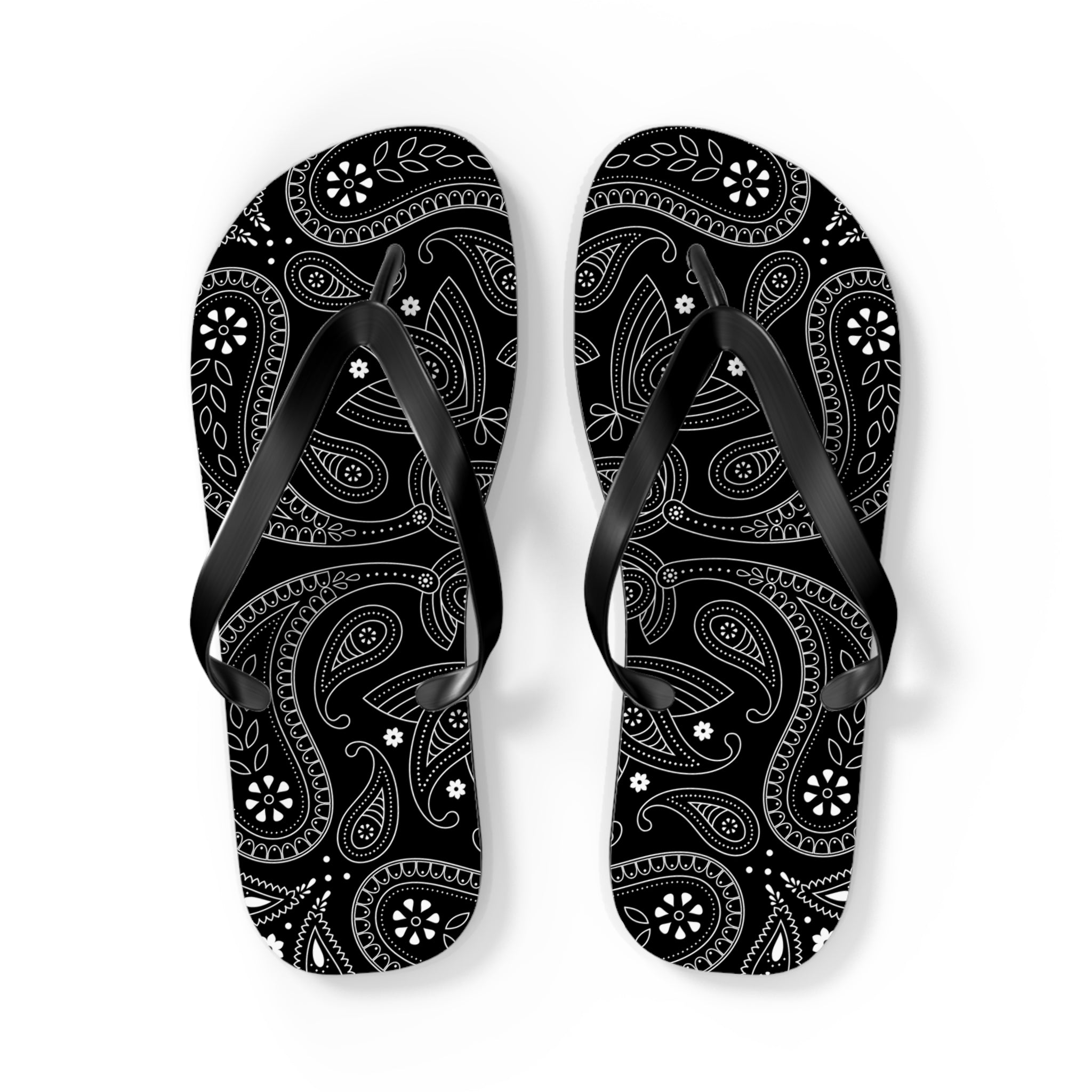 Black Hanky Flip Flops