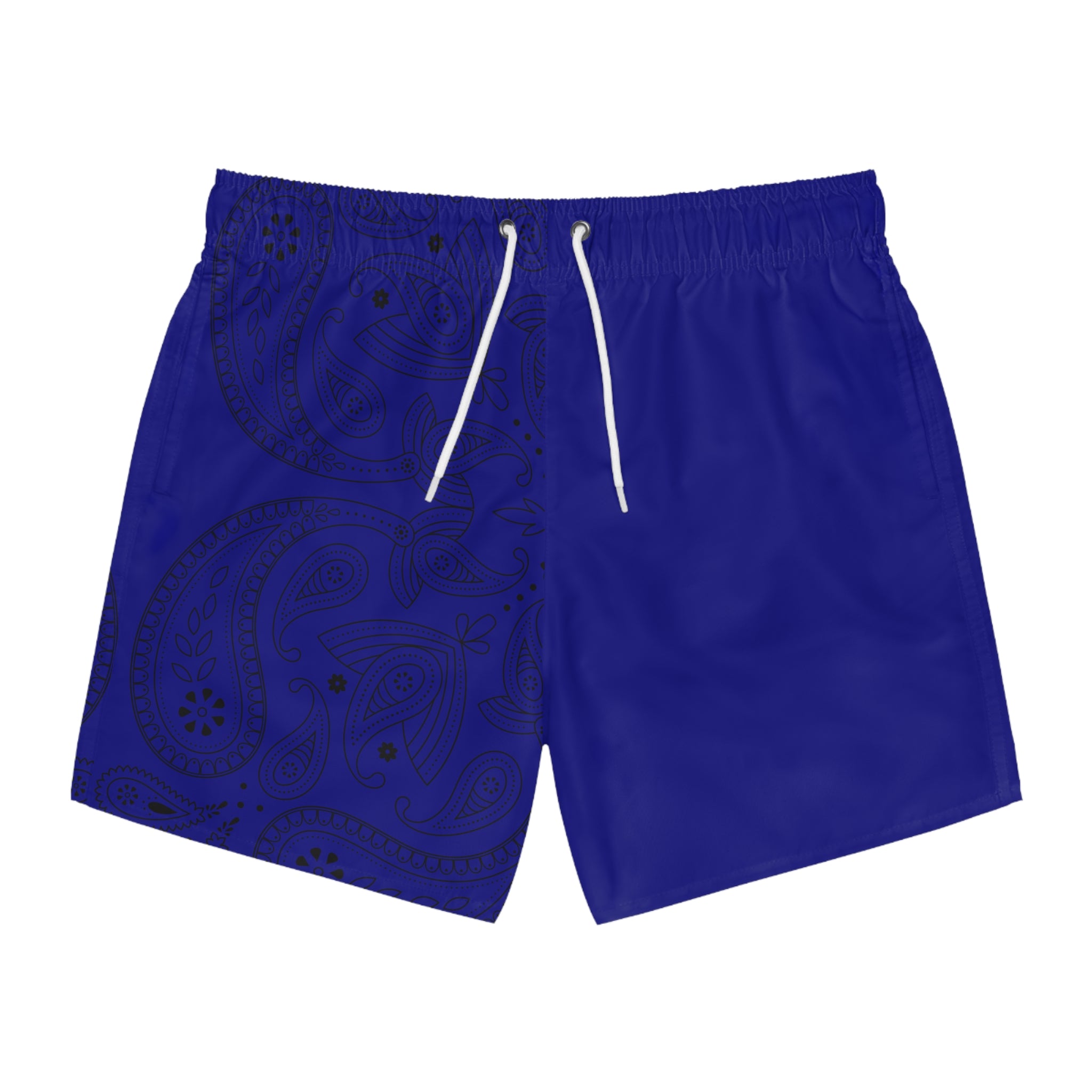 Dark Blue Hanky Code Swim Trunks (Top)