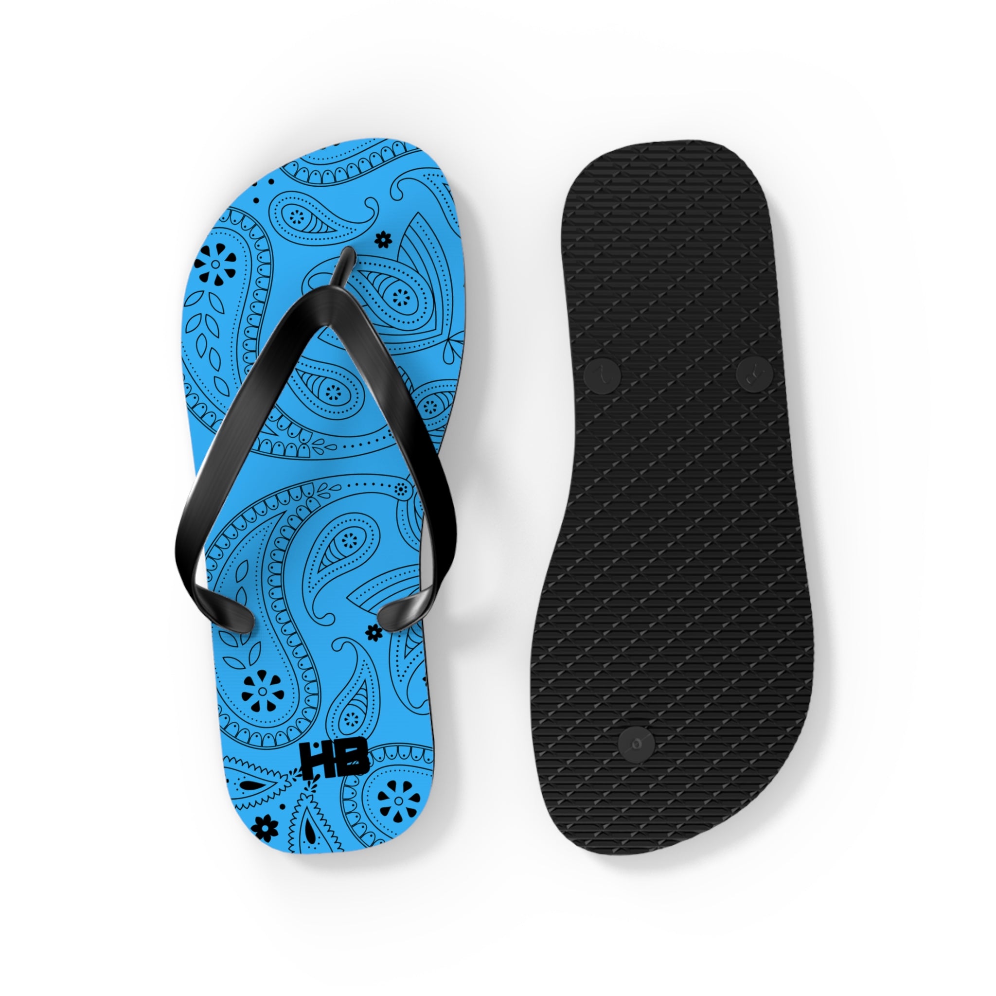 Light Blue Hanky Flip Flops