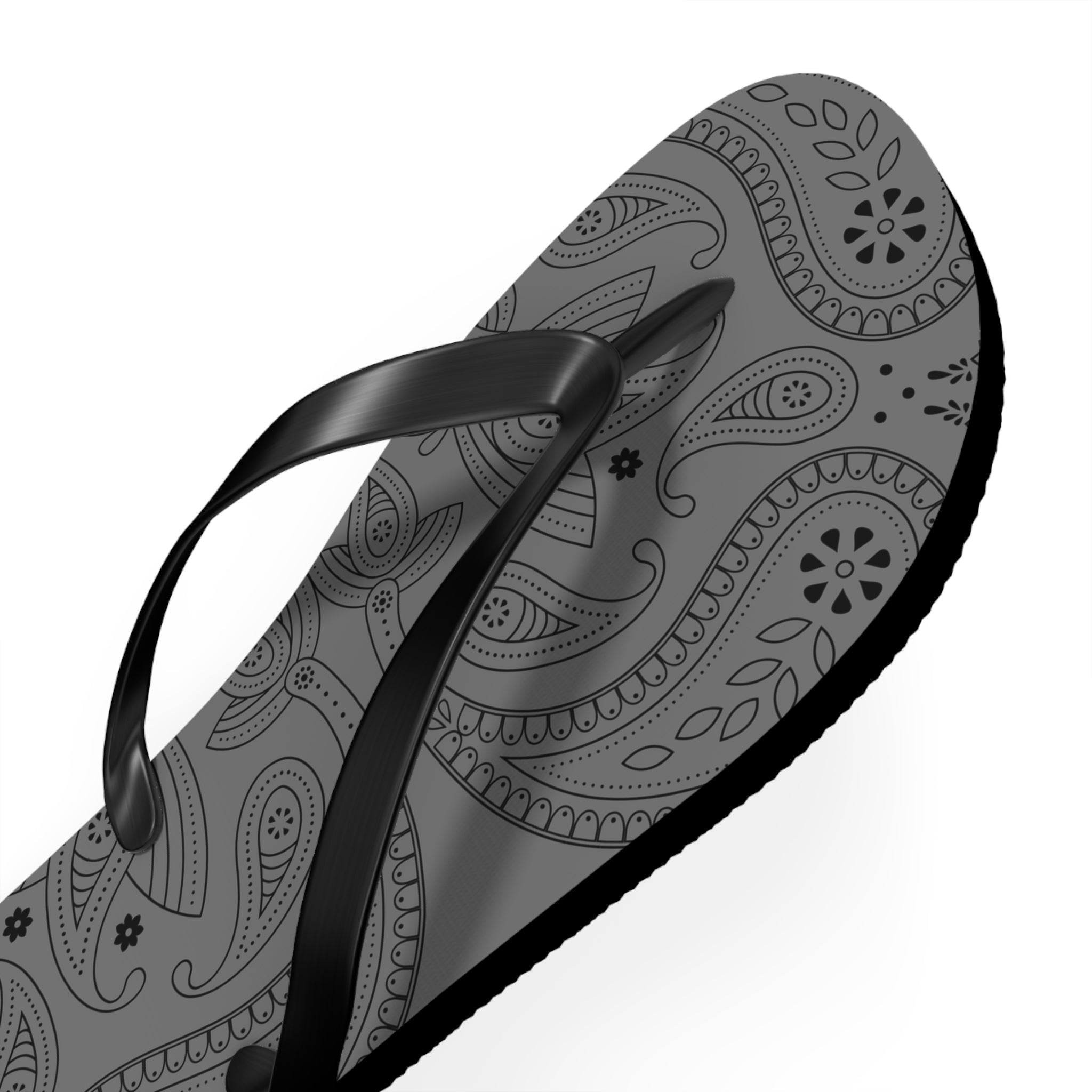 Grey Hanky Flip Flops