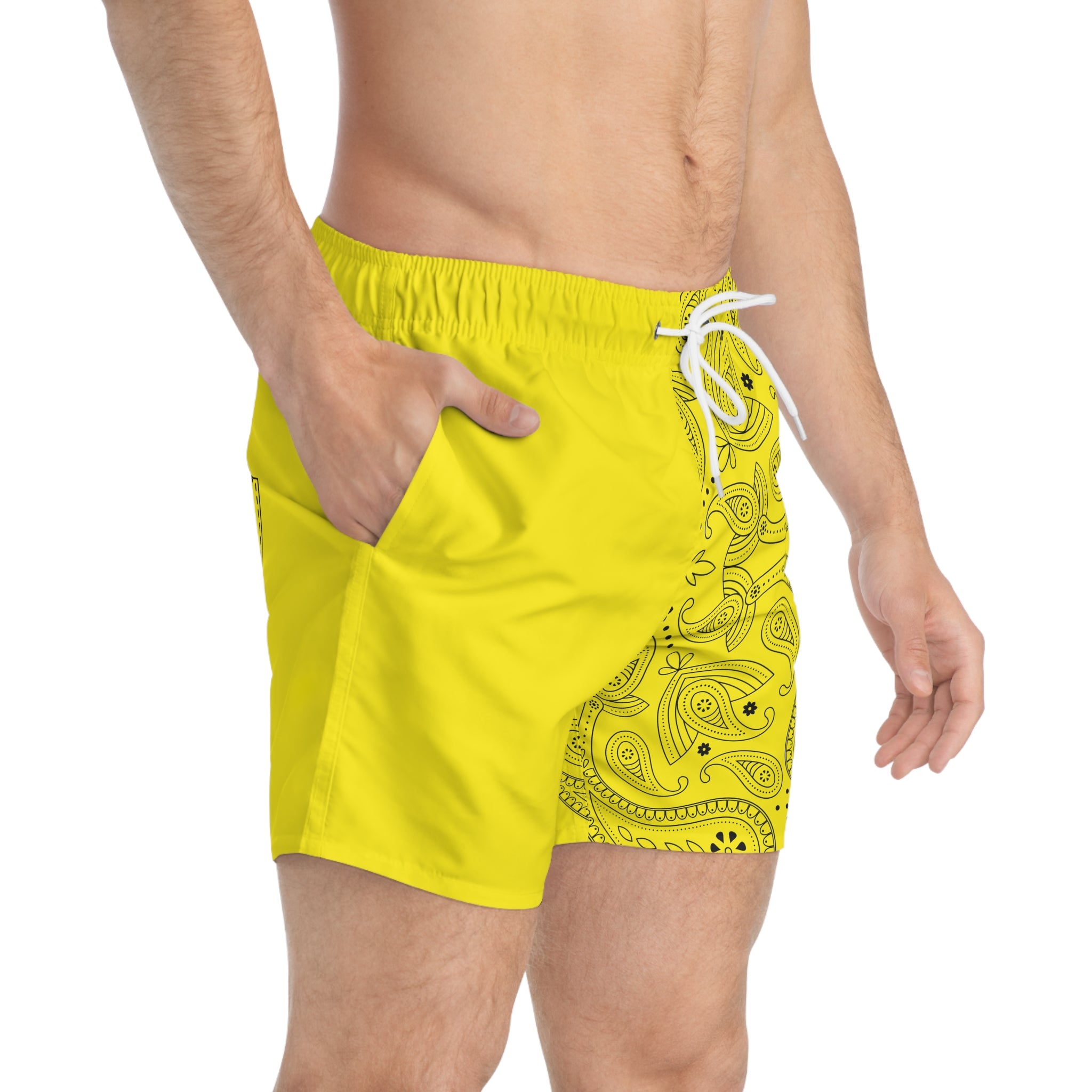 Yellow Hanky Code Swim Trunks (Bottom)
