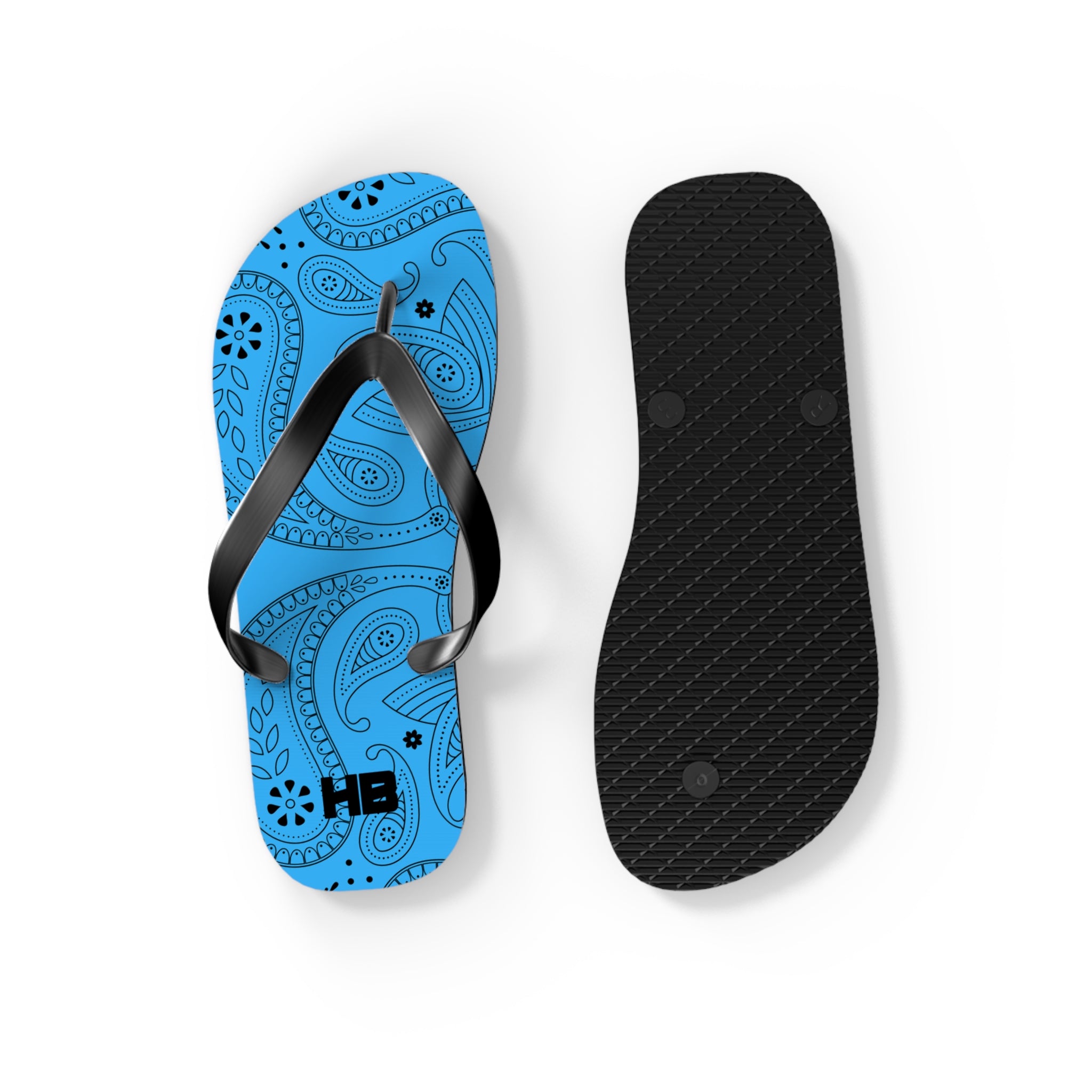 Light Blue Hanky Flip Flops
