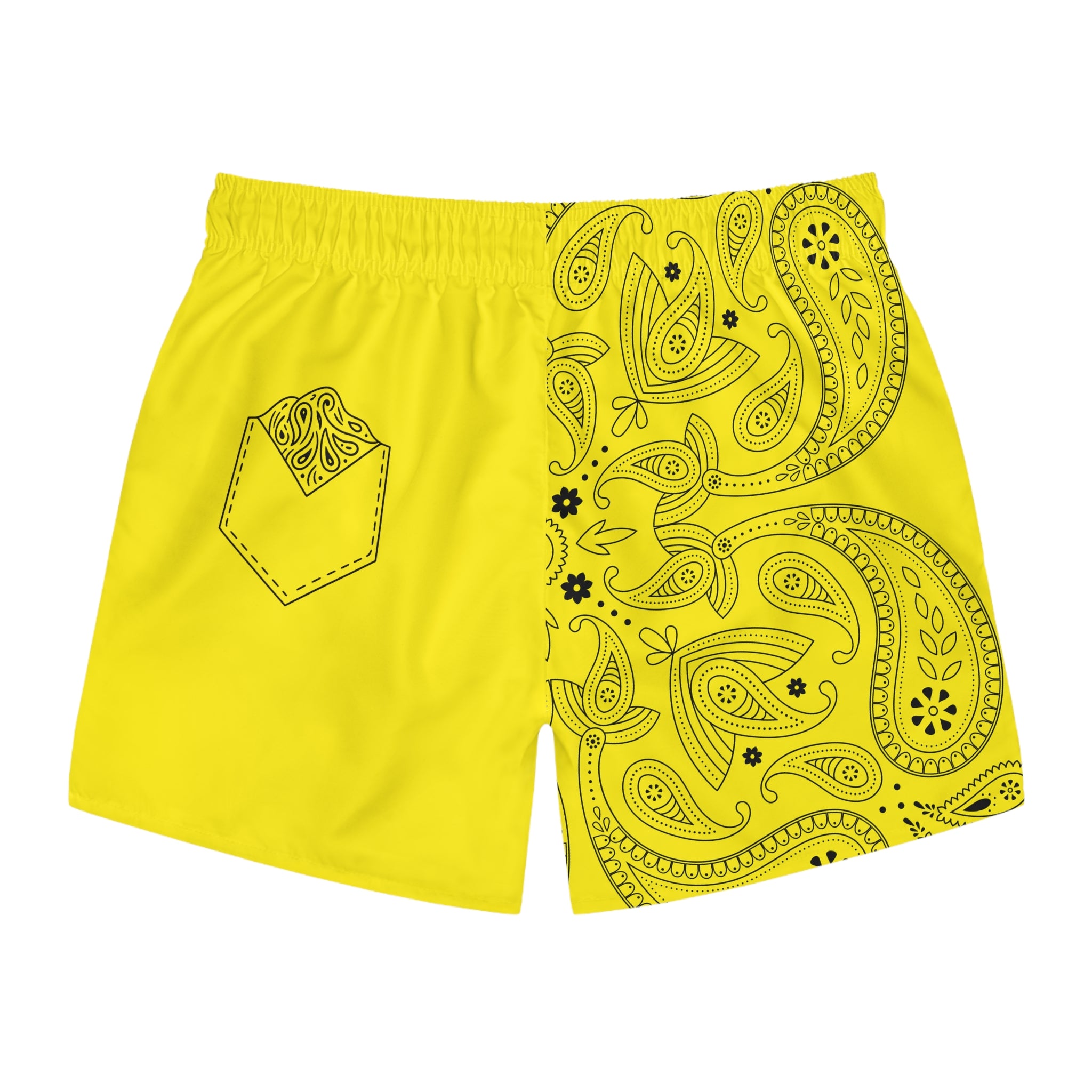 Yellow Hanky Code Swim Trunks (Top)