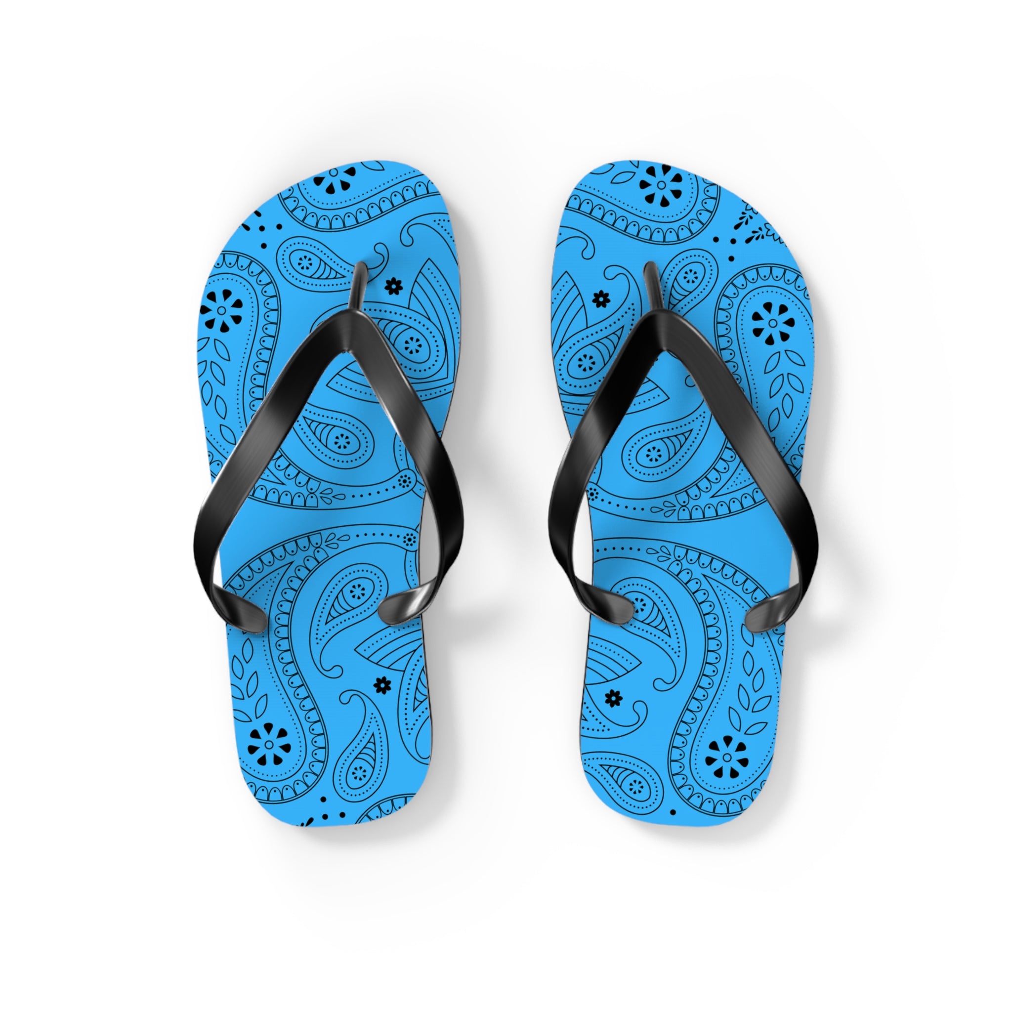 Light Blue Hanky Flip Flops