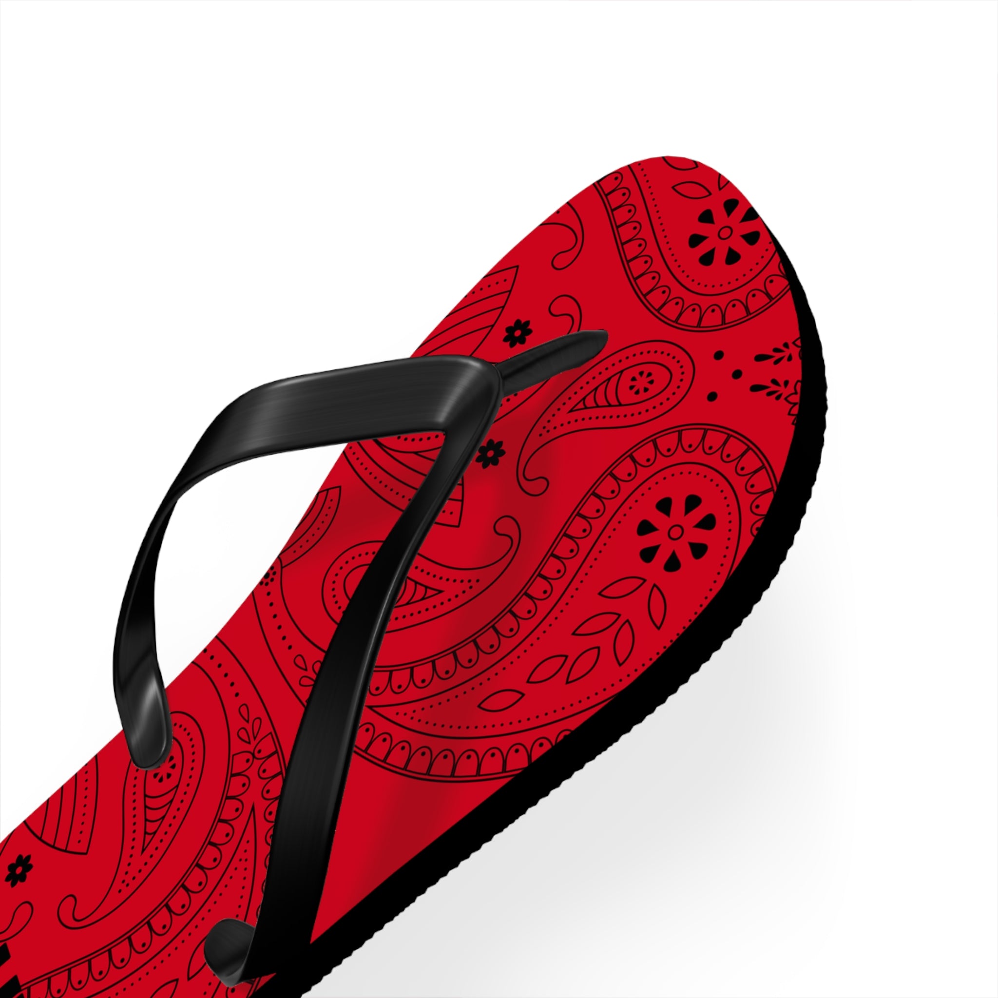 Red Hanky Flip Flops