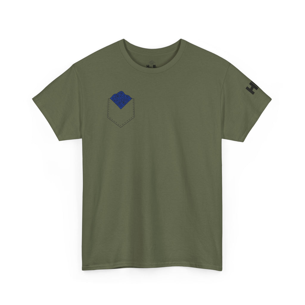 Navy Blue Hanky Code Tee (Bottom)
