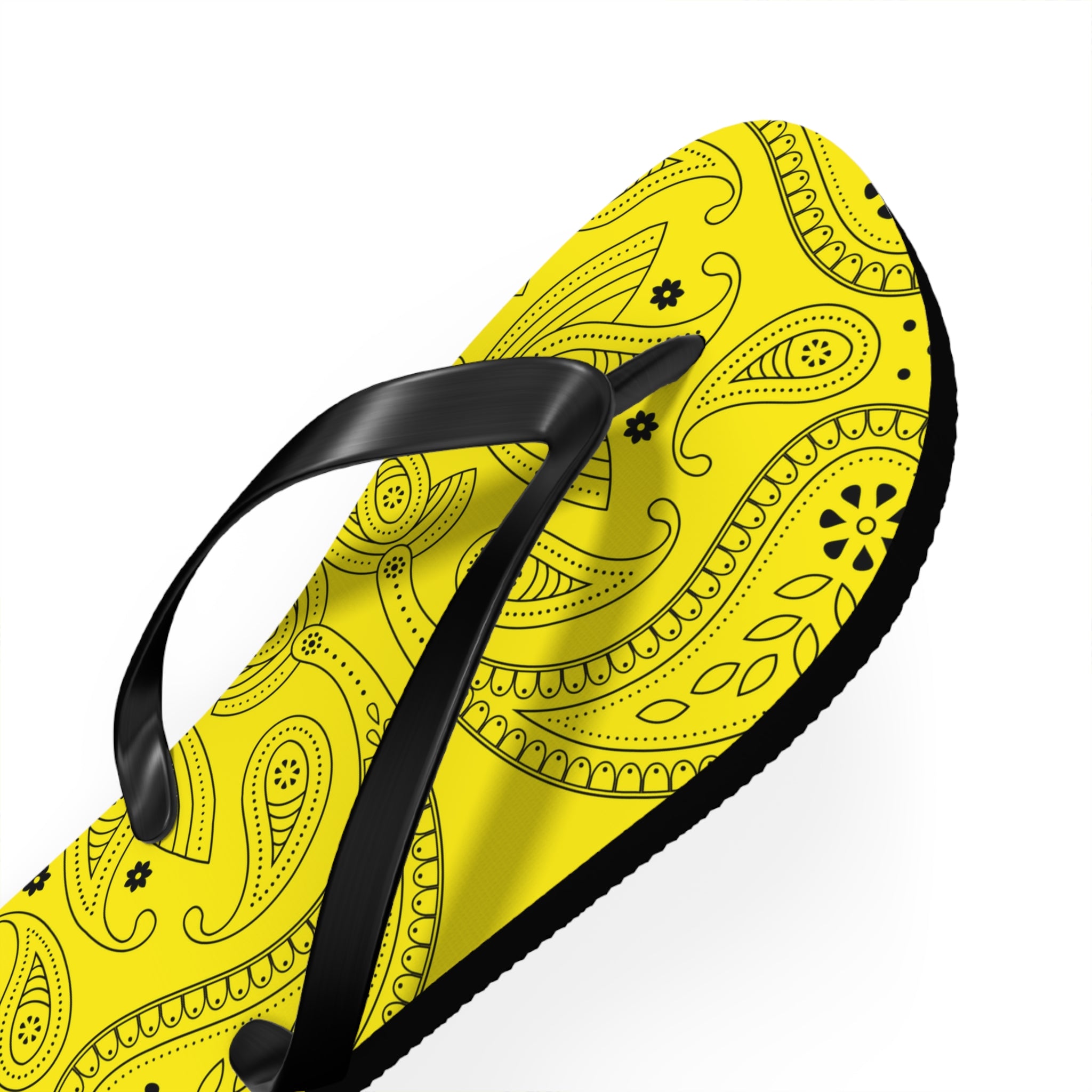 Yellow Hanky Flip Flops