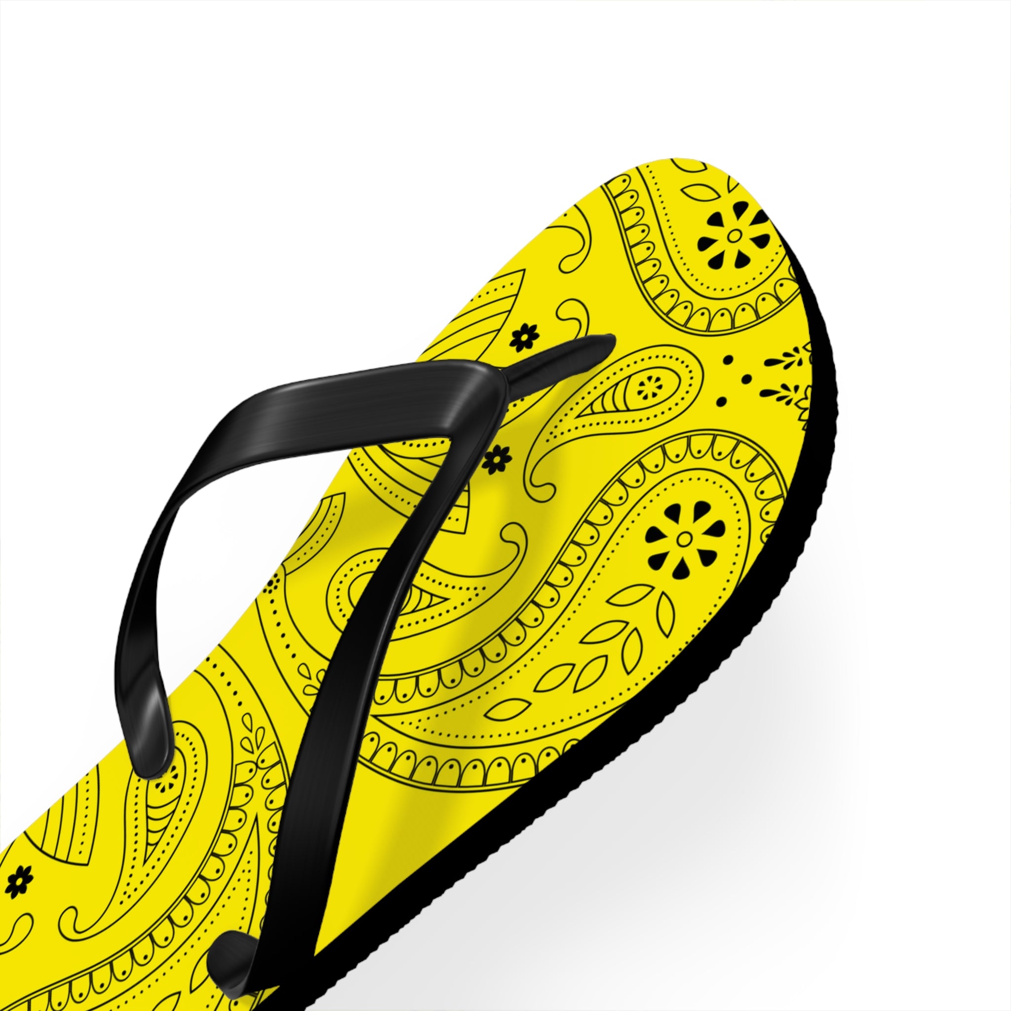 Yellow Hanky Flip Flops