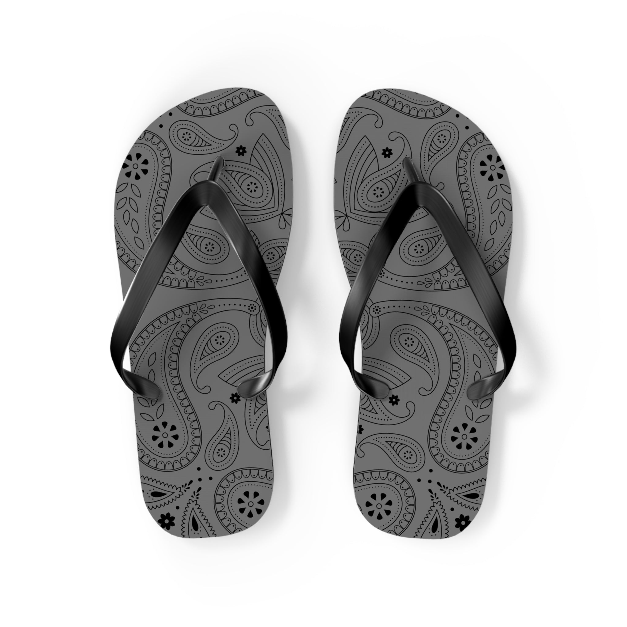 Grey Hanky Flip Flops