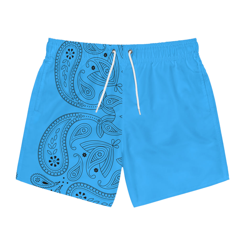 Light Blue Hanky Code Swim Trunks (Top)