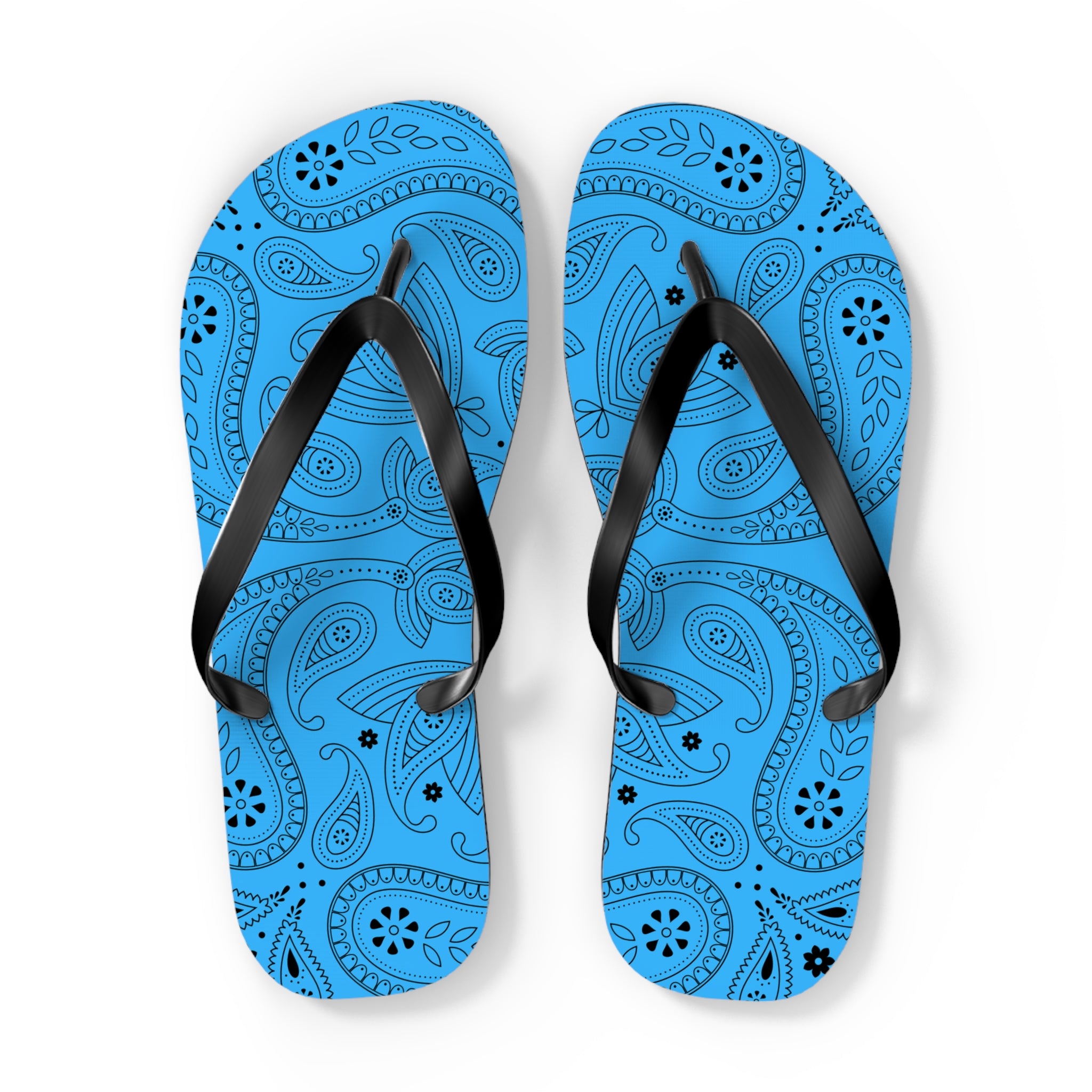 Light Blue Hanky Flip Flops