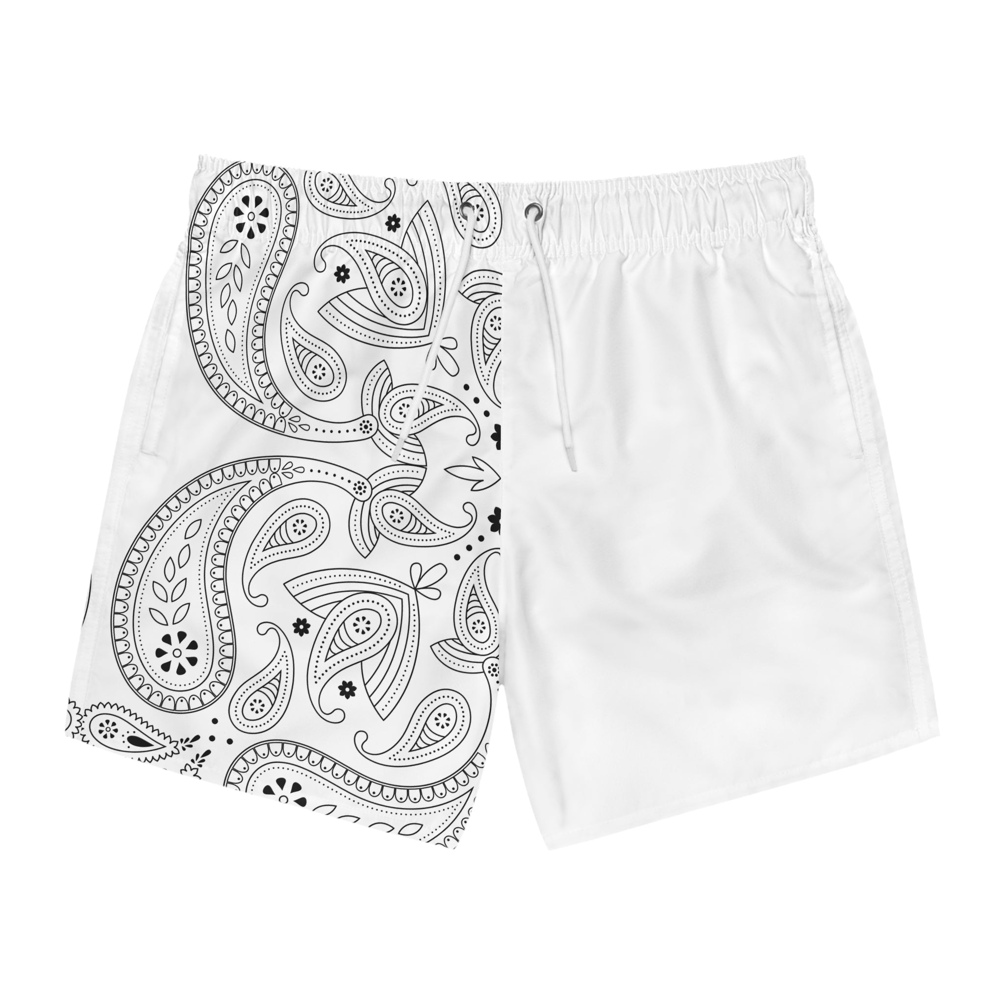 White Hanky Code Swim Trunks (Top)
