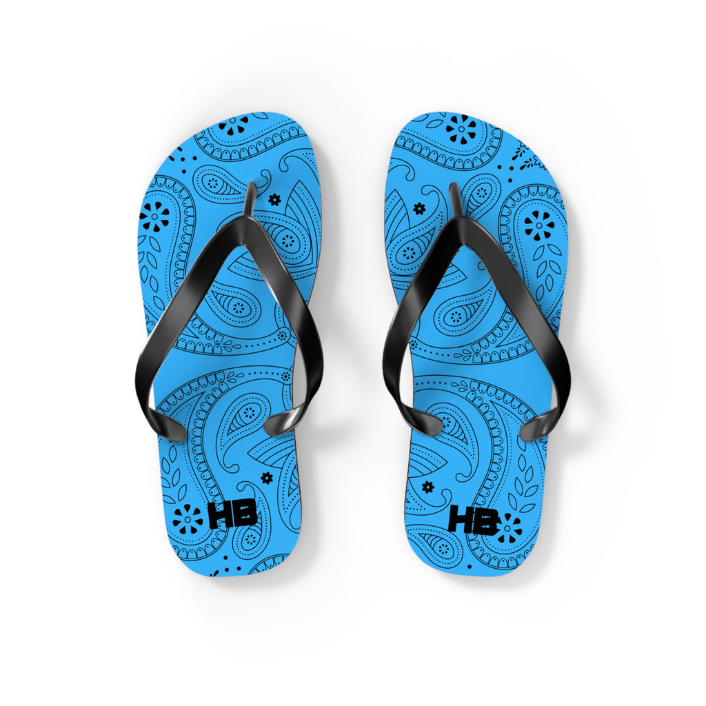 Light Blue Hanky Flip Flops