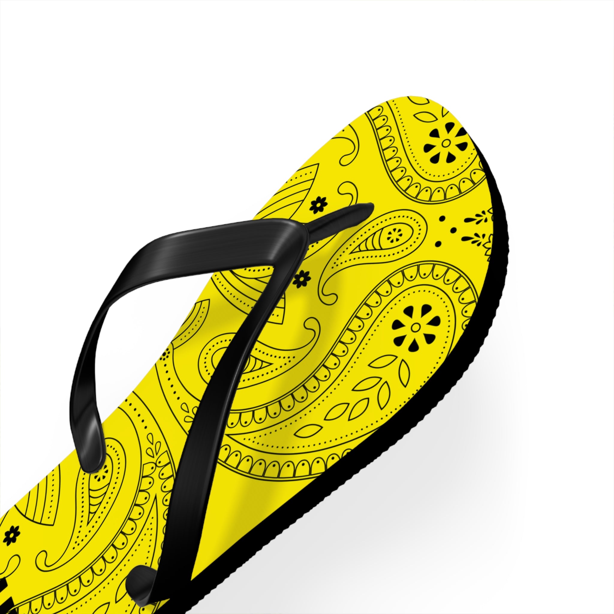 Yellow Hanky Flip Flops