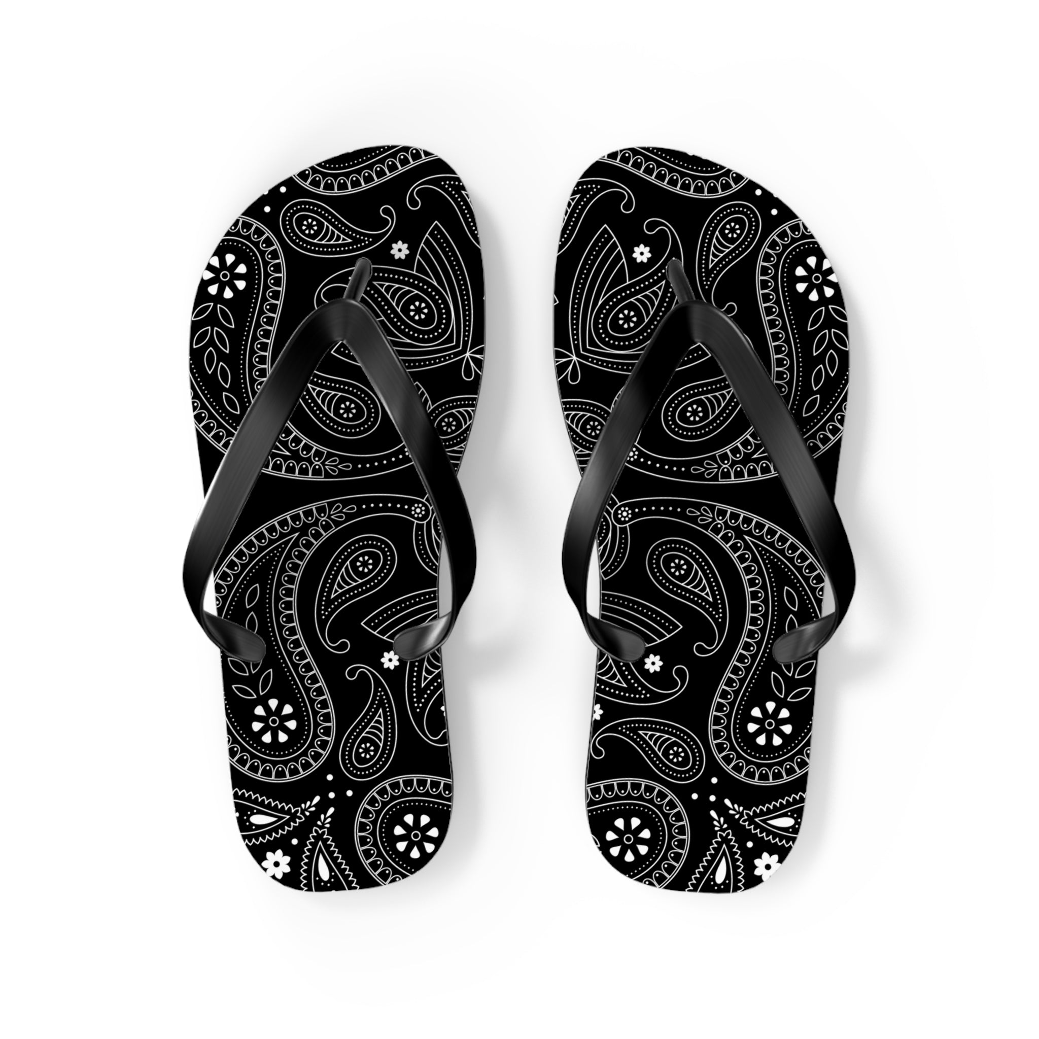 Black Hanky Flip Flops