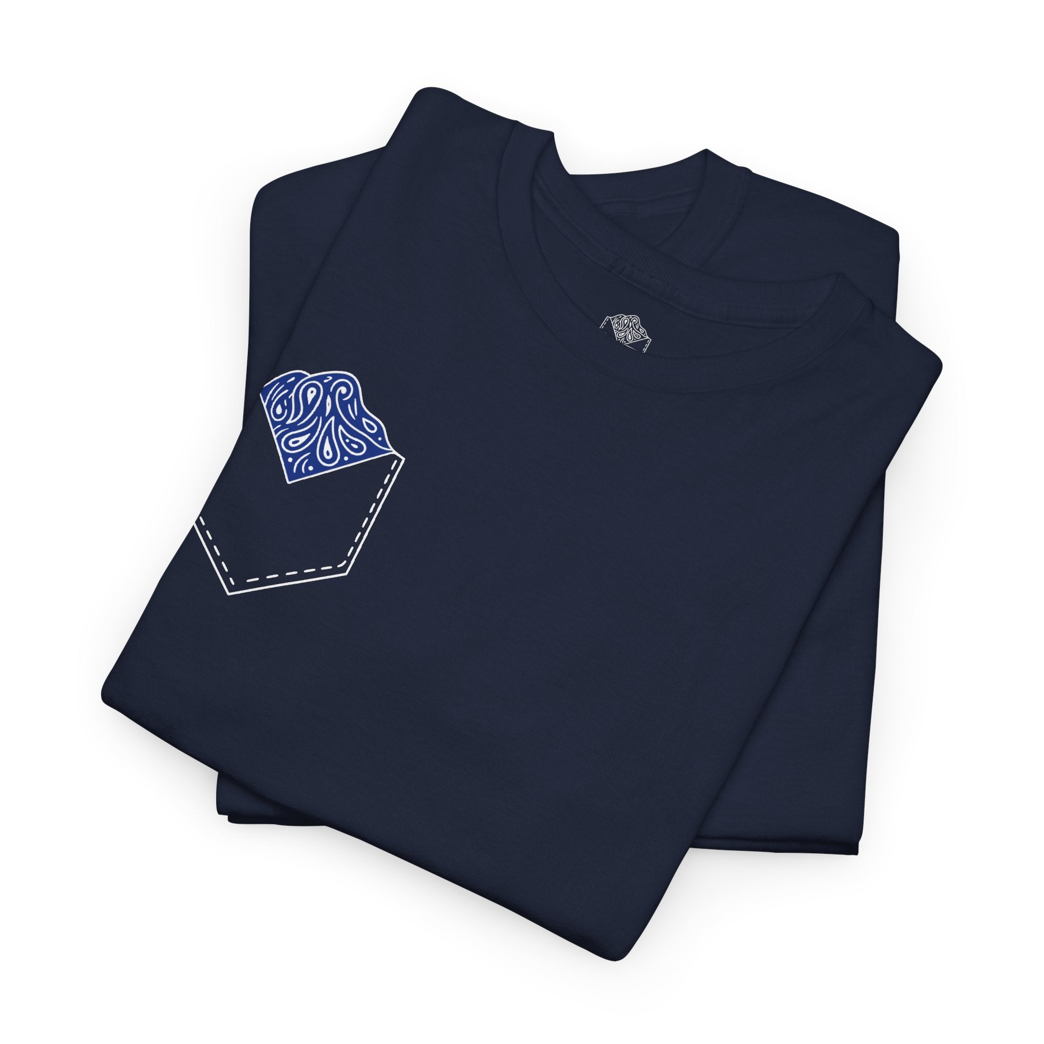 Navy Blue Hanky Code Tee (Bottom)