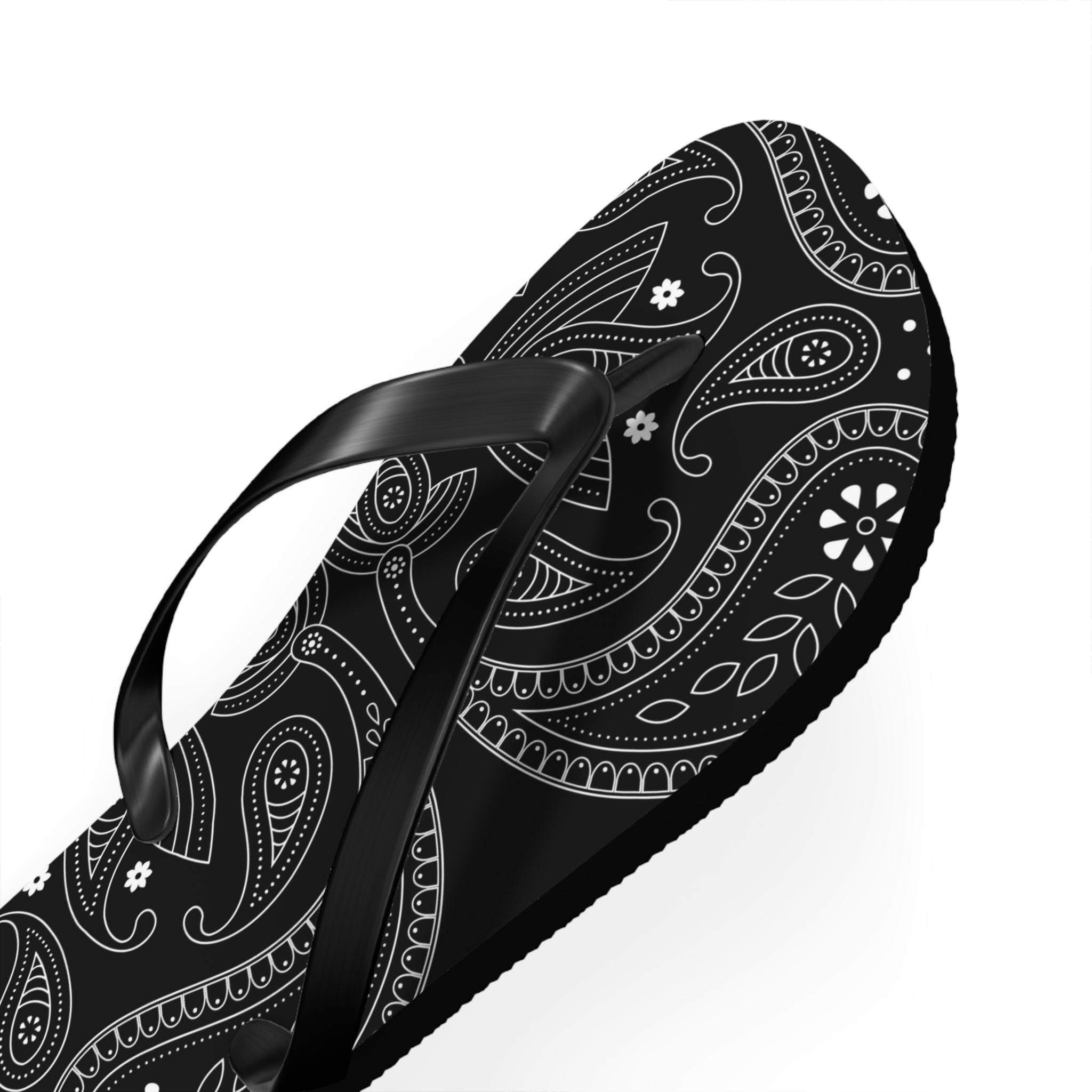 Black Hanky Flip Flops