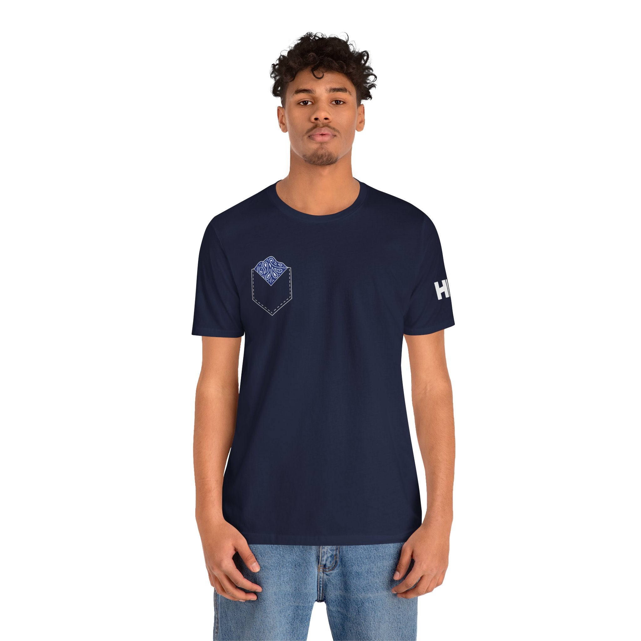 Dark Blue Hanky Code Tee (Bottom)