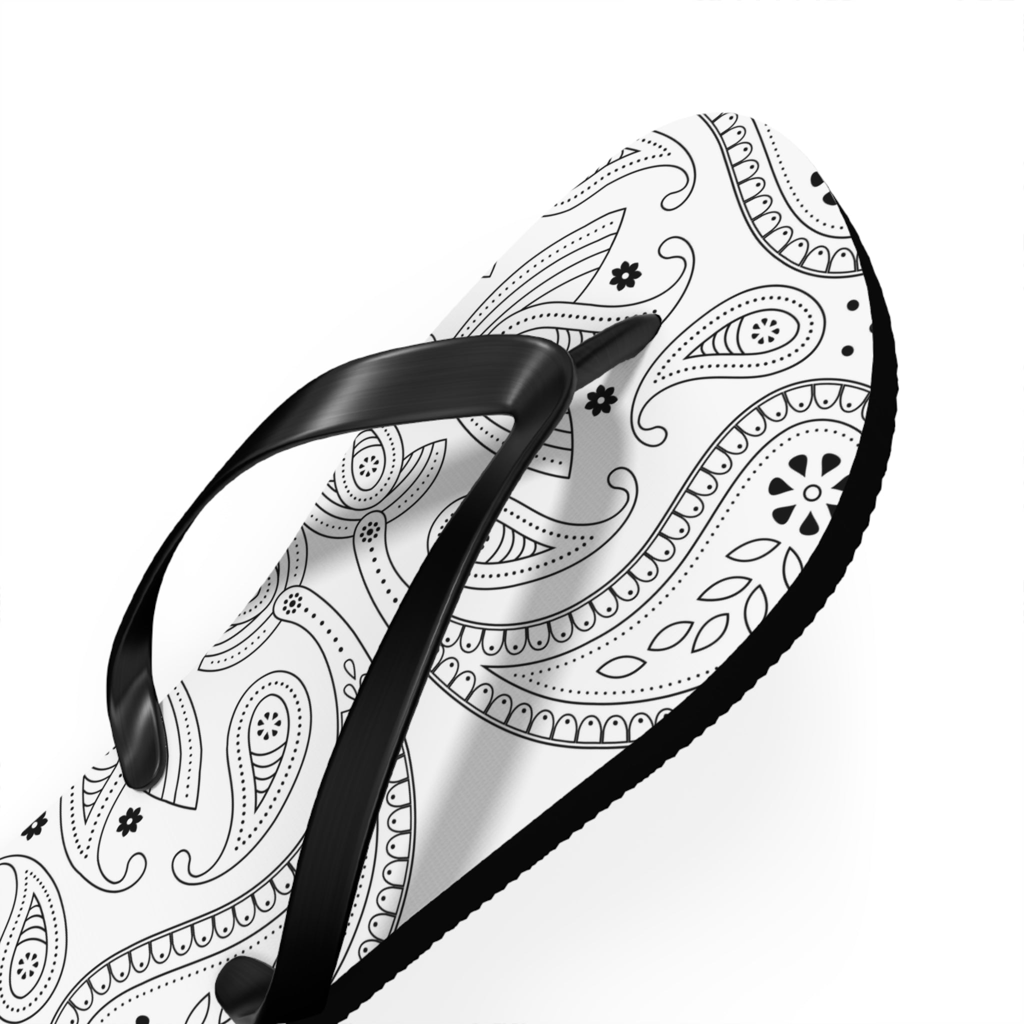 White Hanky Flip Flops