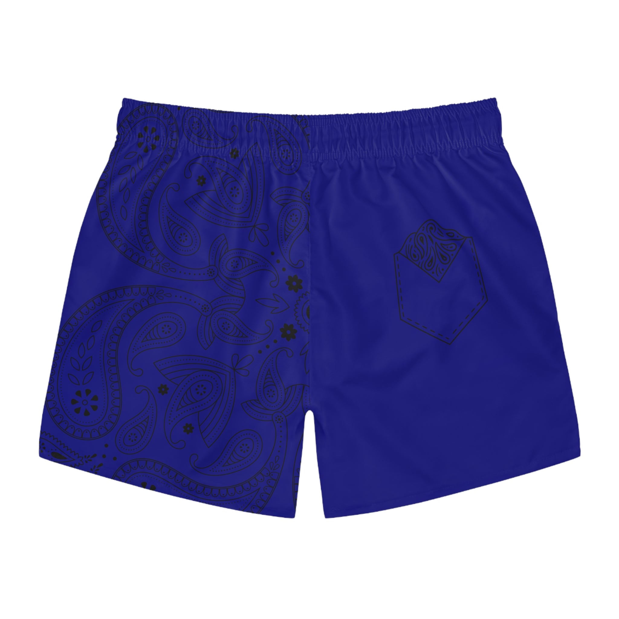 Dark Blue Hanky Code Swim Trunks (Bottom)
