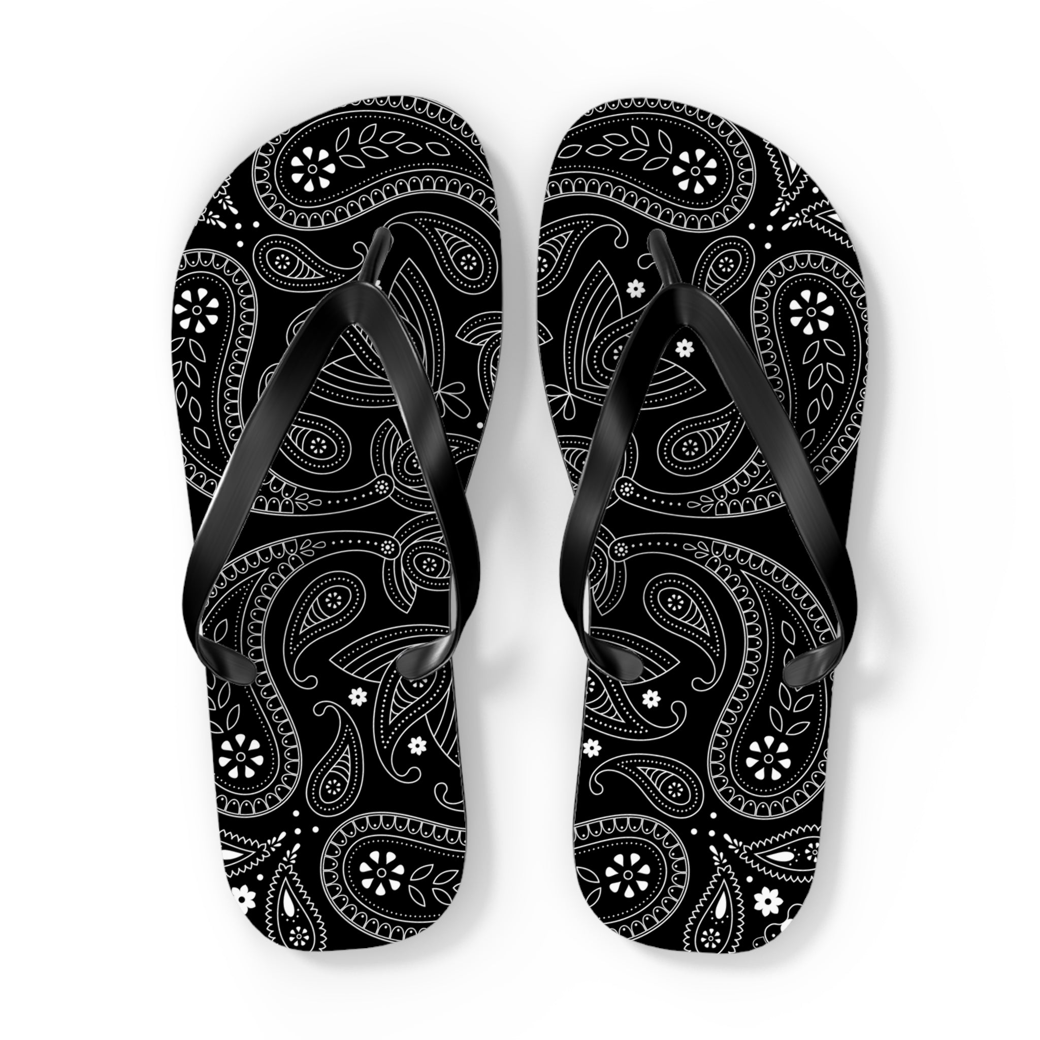 Black Hanky Flip Flops