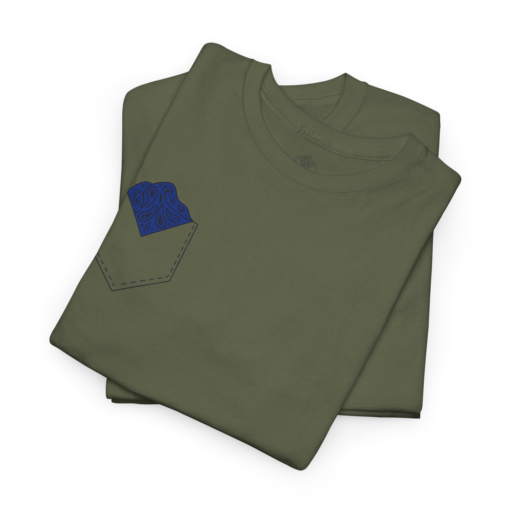 Navy Blue Hanky Code Tee (Bottom)