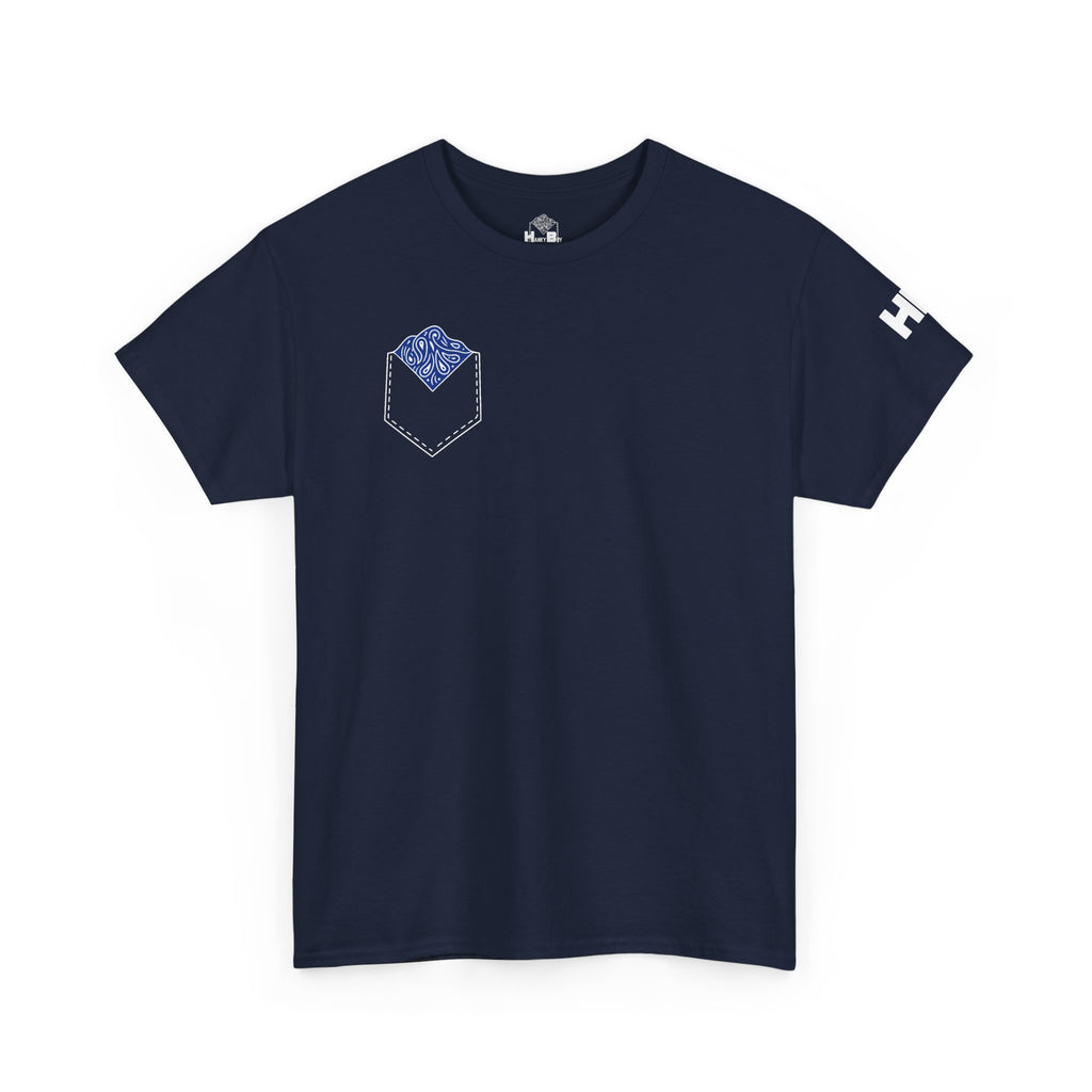 Navy Blue Hanky Code Tee (Bottom)