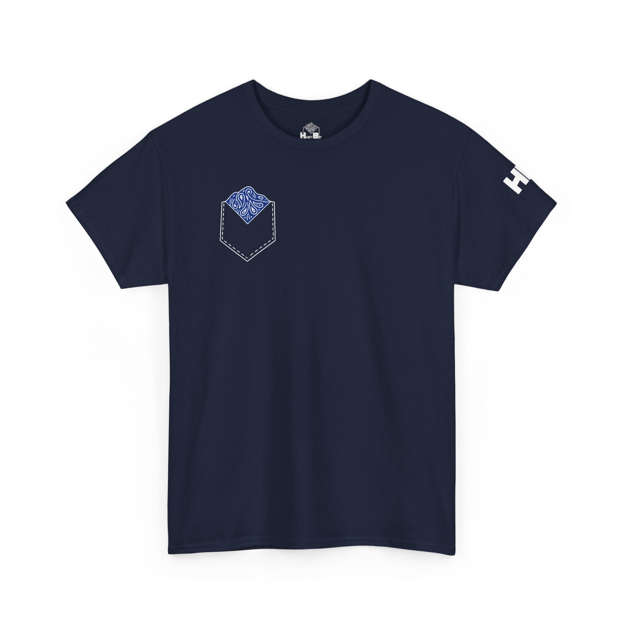 Navy Blue Hanky Code Tee (Bottom)