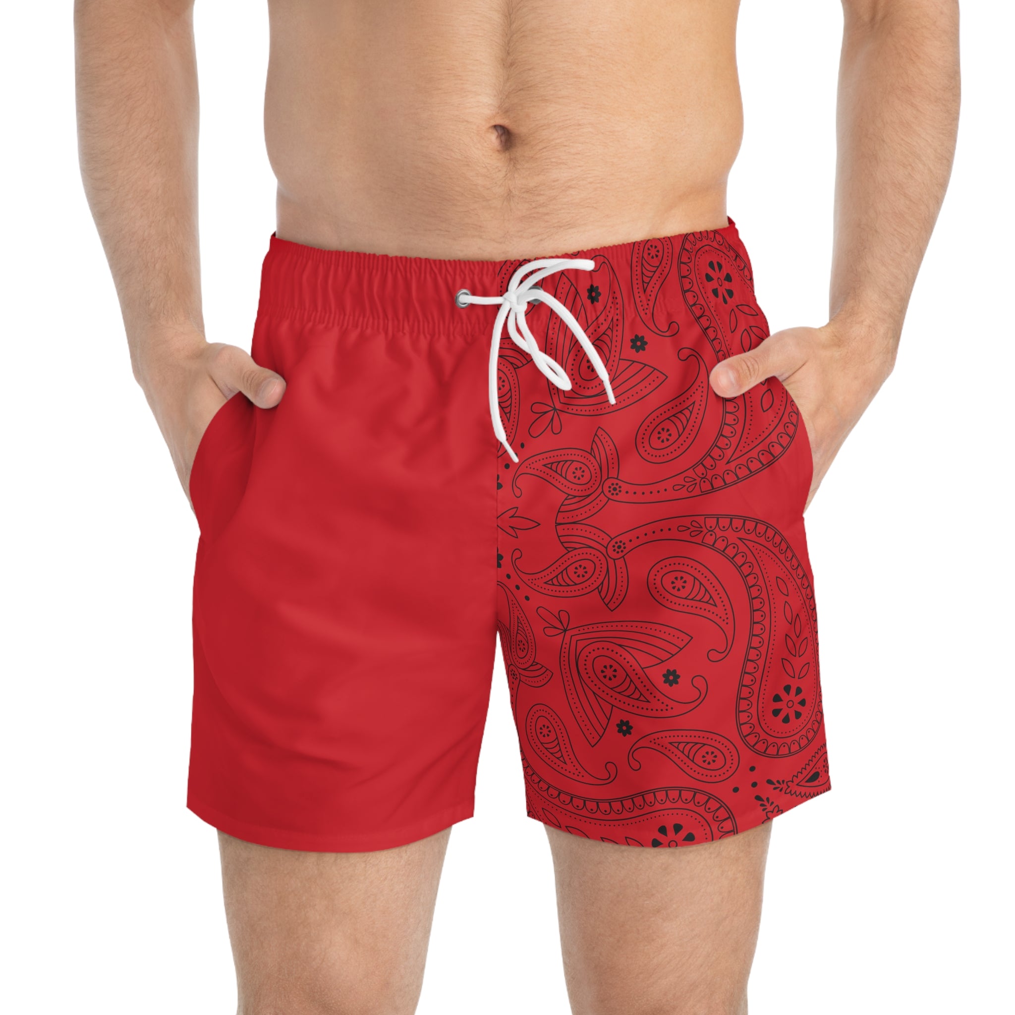 Red Hanky Code Swim Trunks (Bottom)