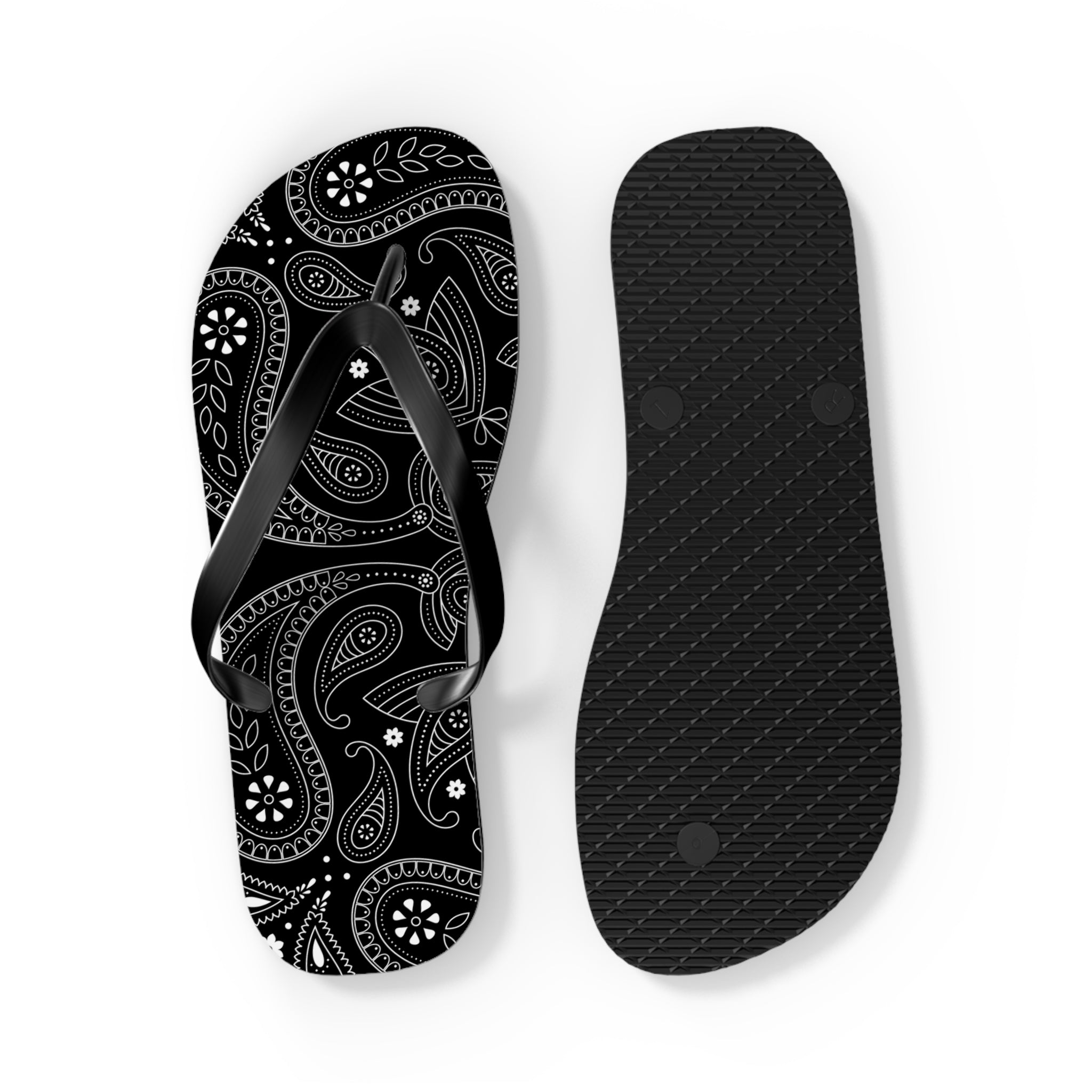 Black Hanky Flip Flops