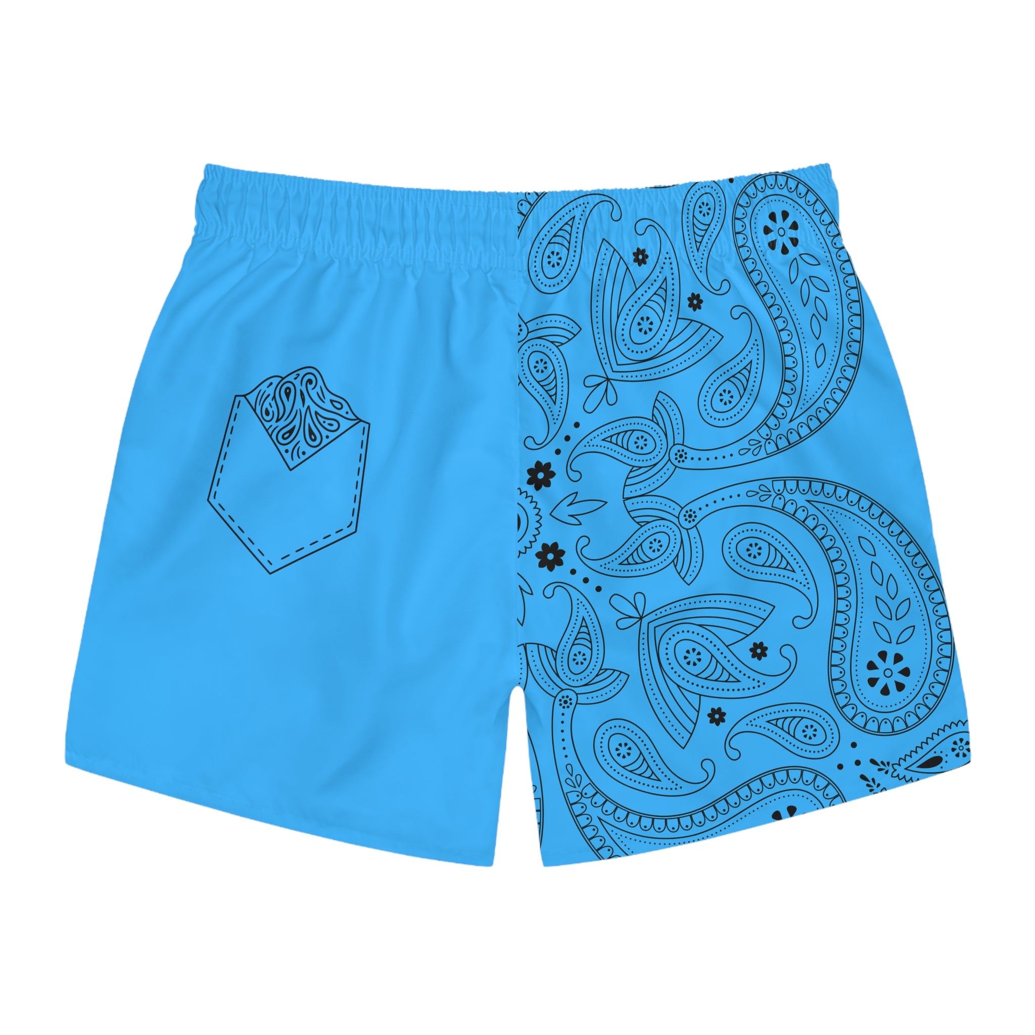 Light Blue Hanky Code Swim Trunks (Top)