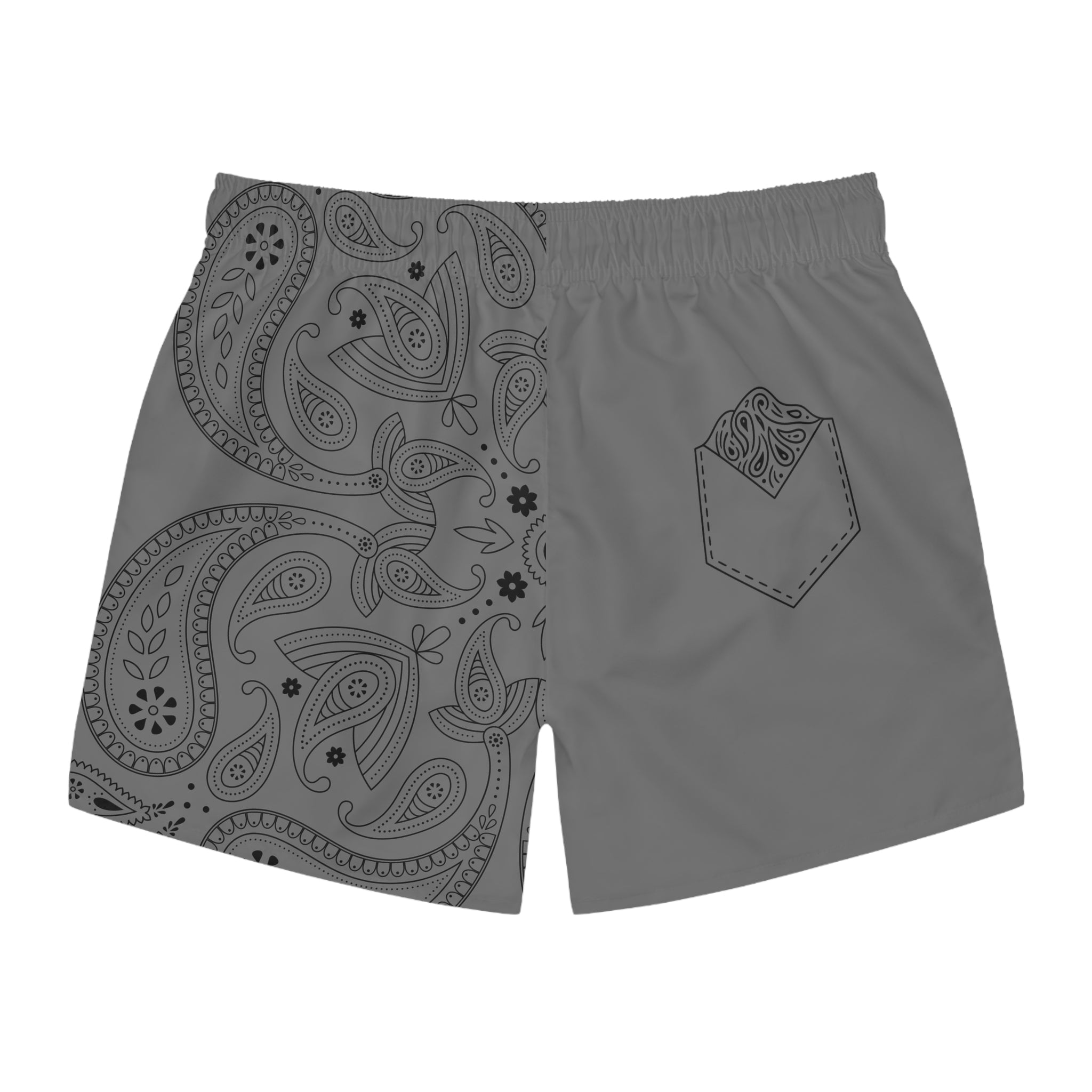 Grey Hanky Code Swim Trunks (Bottom)